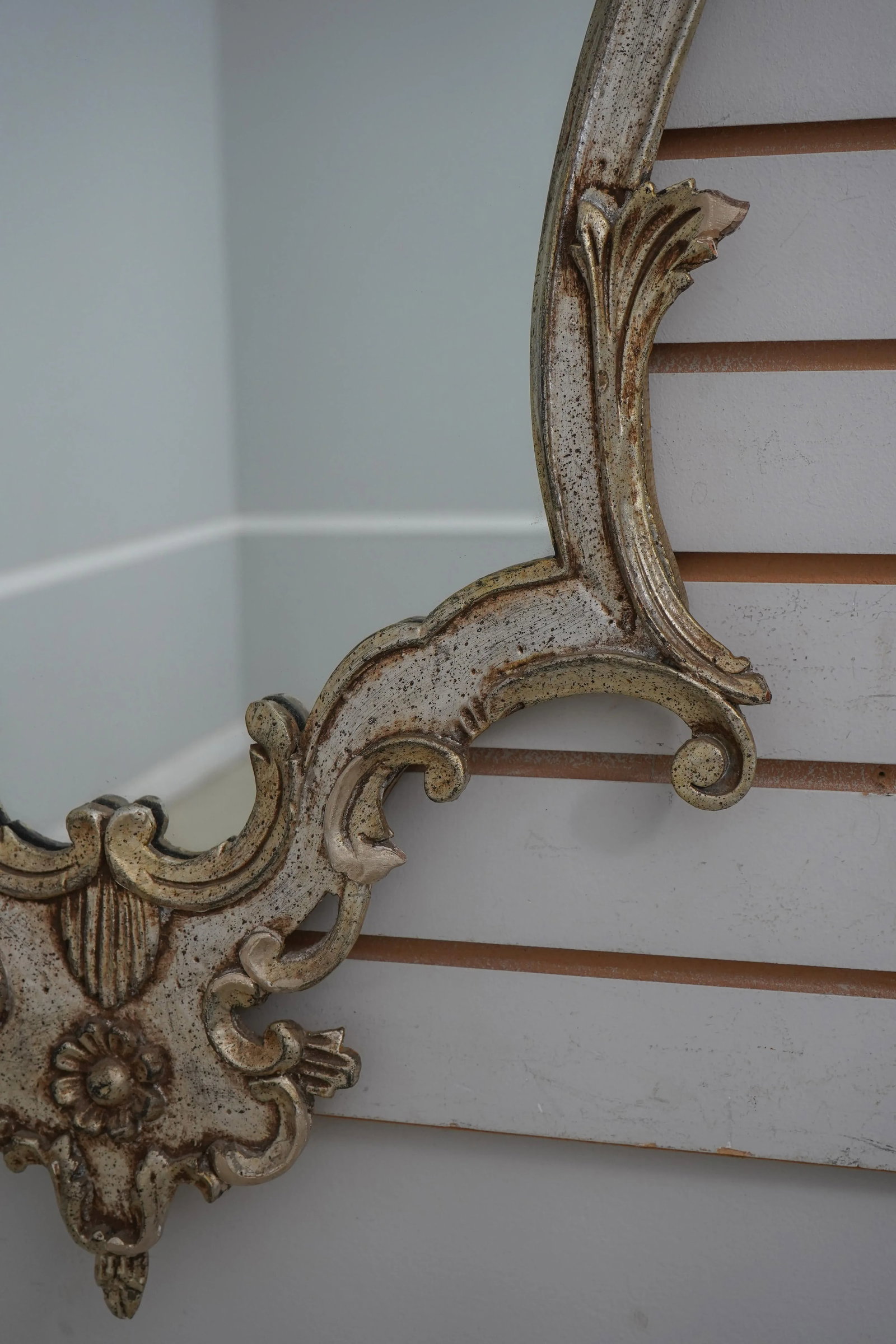 Labarge Vintage Silver Gilt Italian Mirror - 6