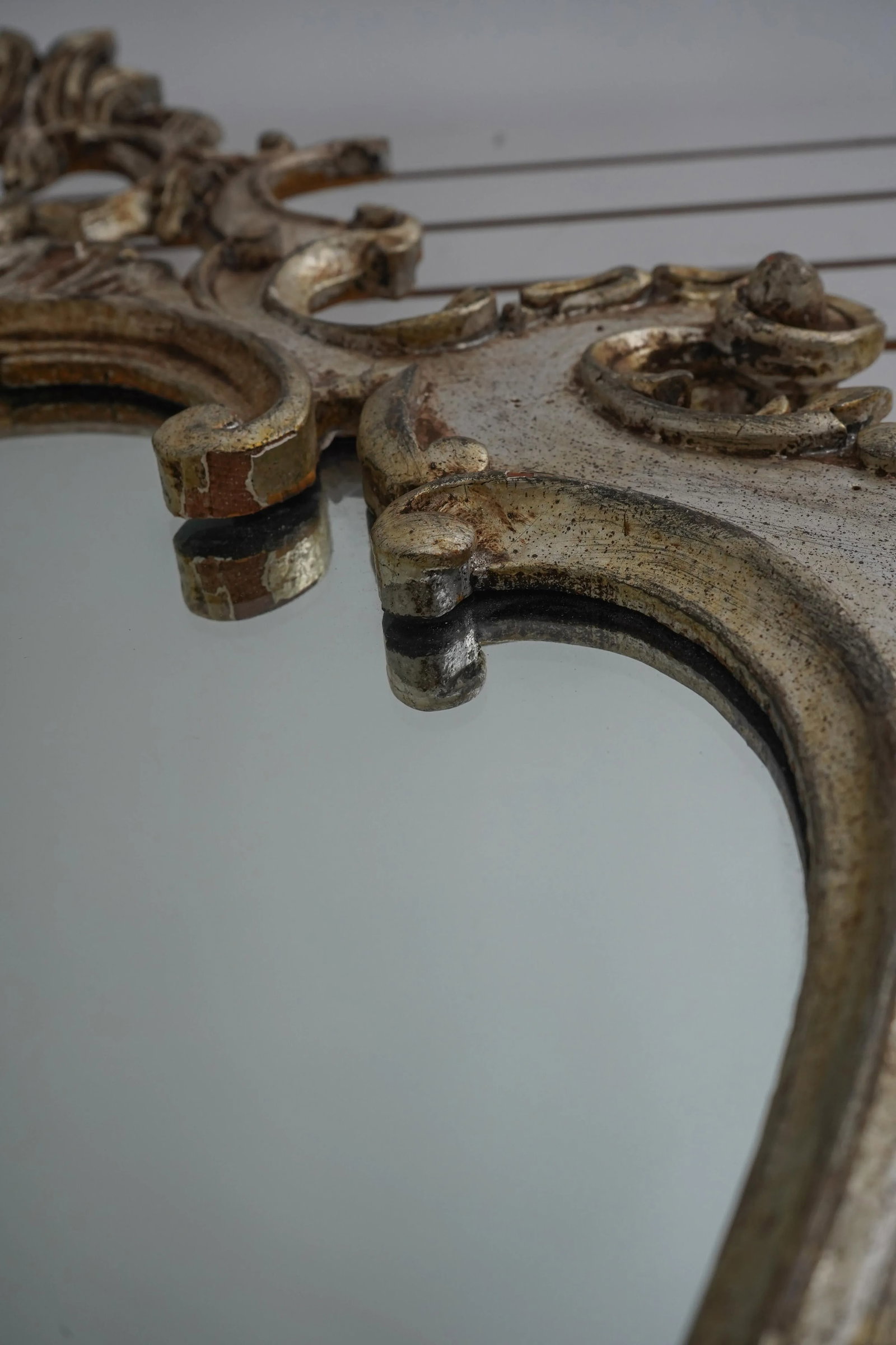 Labarge Vintage Silver Gilt Italian Mirror - 7