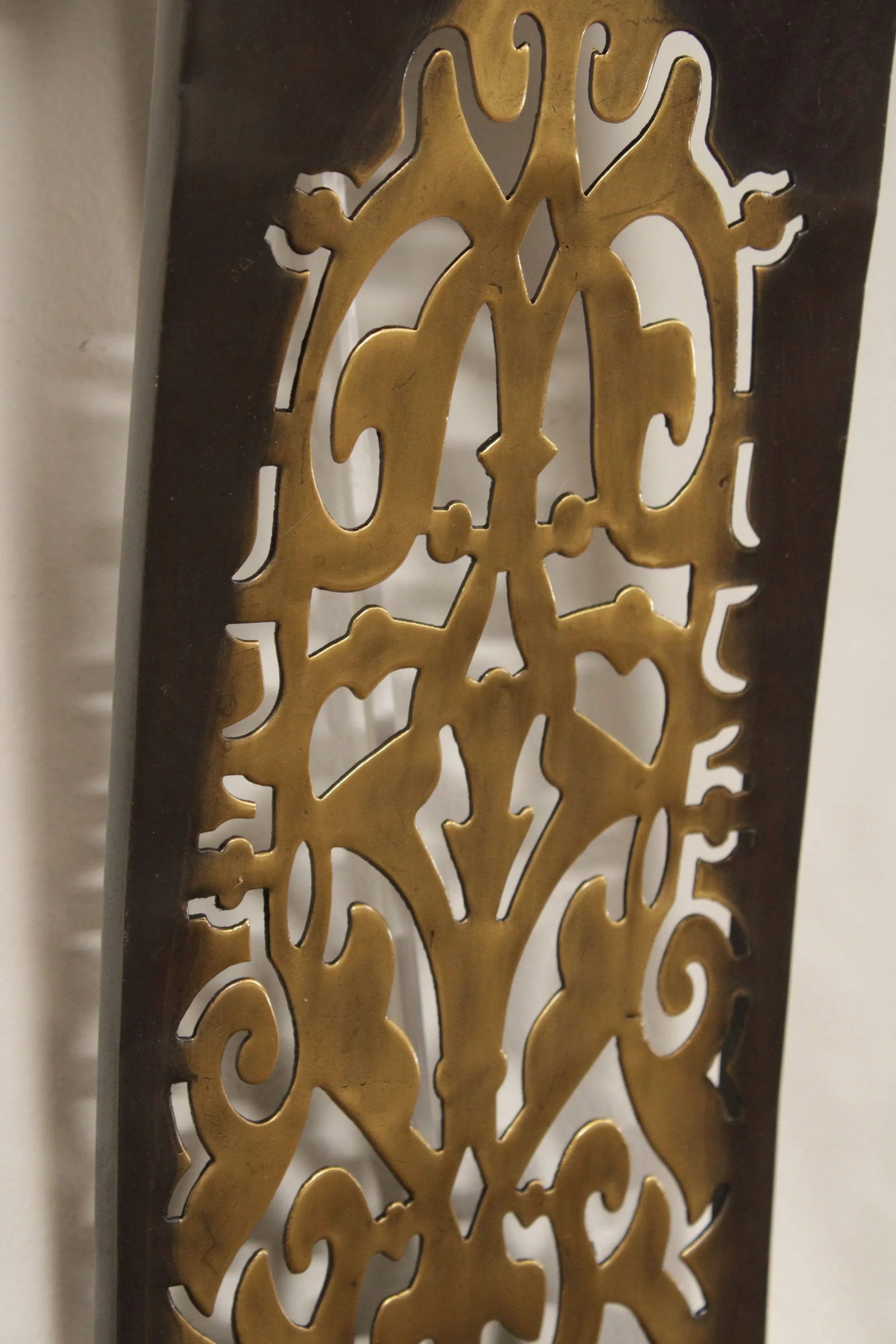 Bombay Company Pair Pierced Brass Candle Wall Sconces - 5
