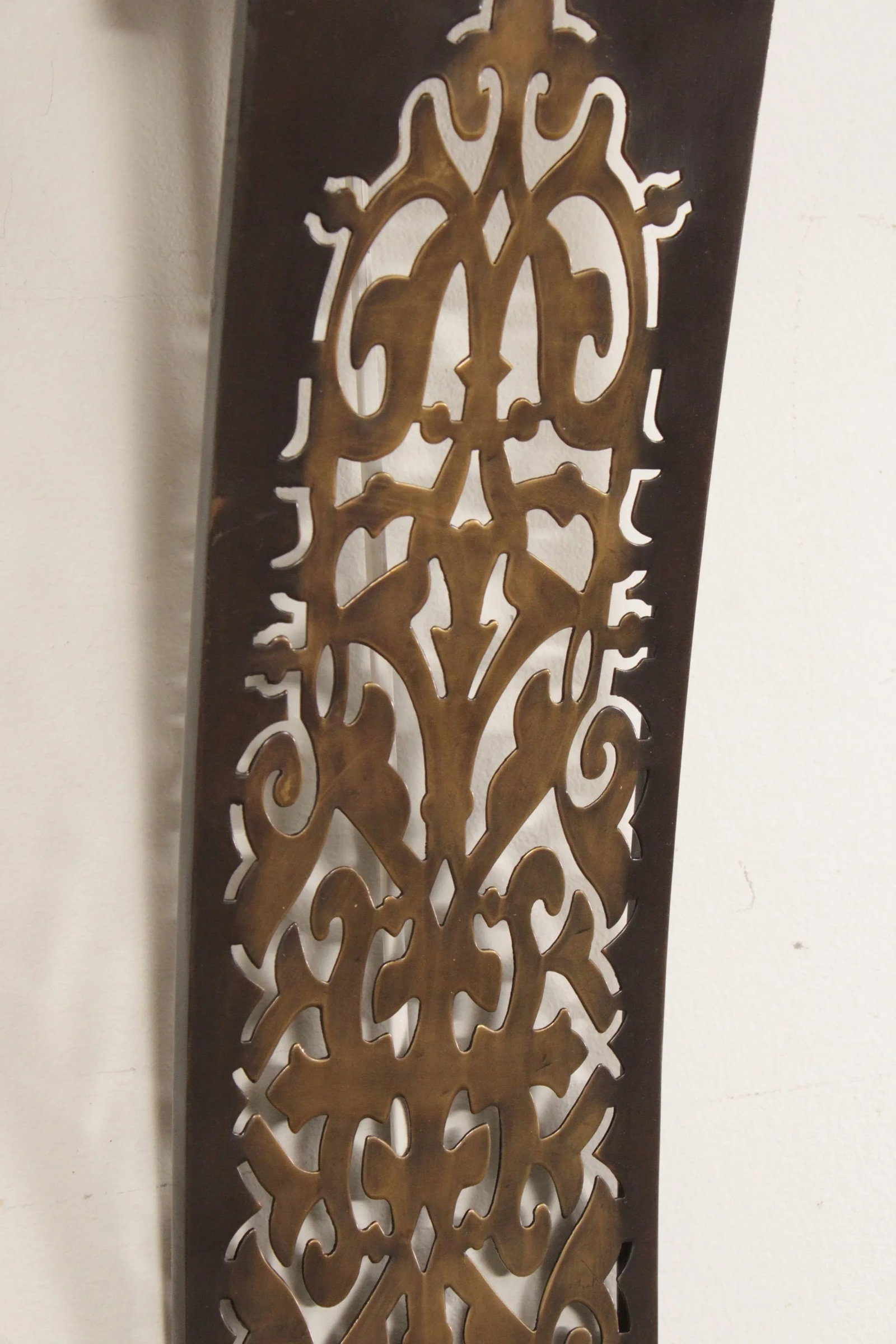 Bombay Company Pair Pierced Brass Candle Wall Sconces - 8