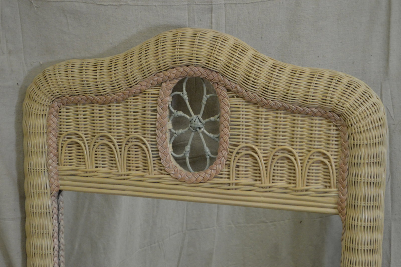 Lexington Henry Link Painted Wicker Mirror - 10