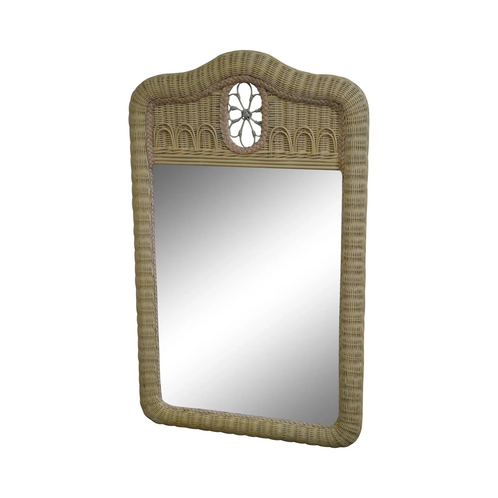 Lexington Henry Link Painted Wicker Mirror - 11