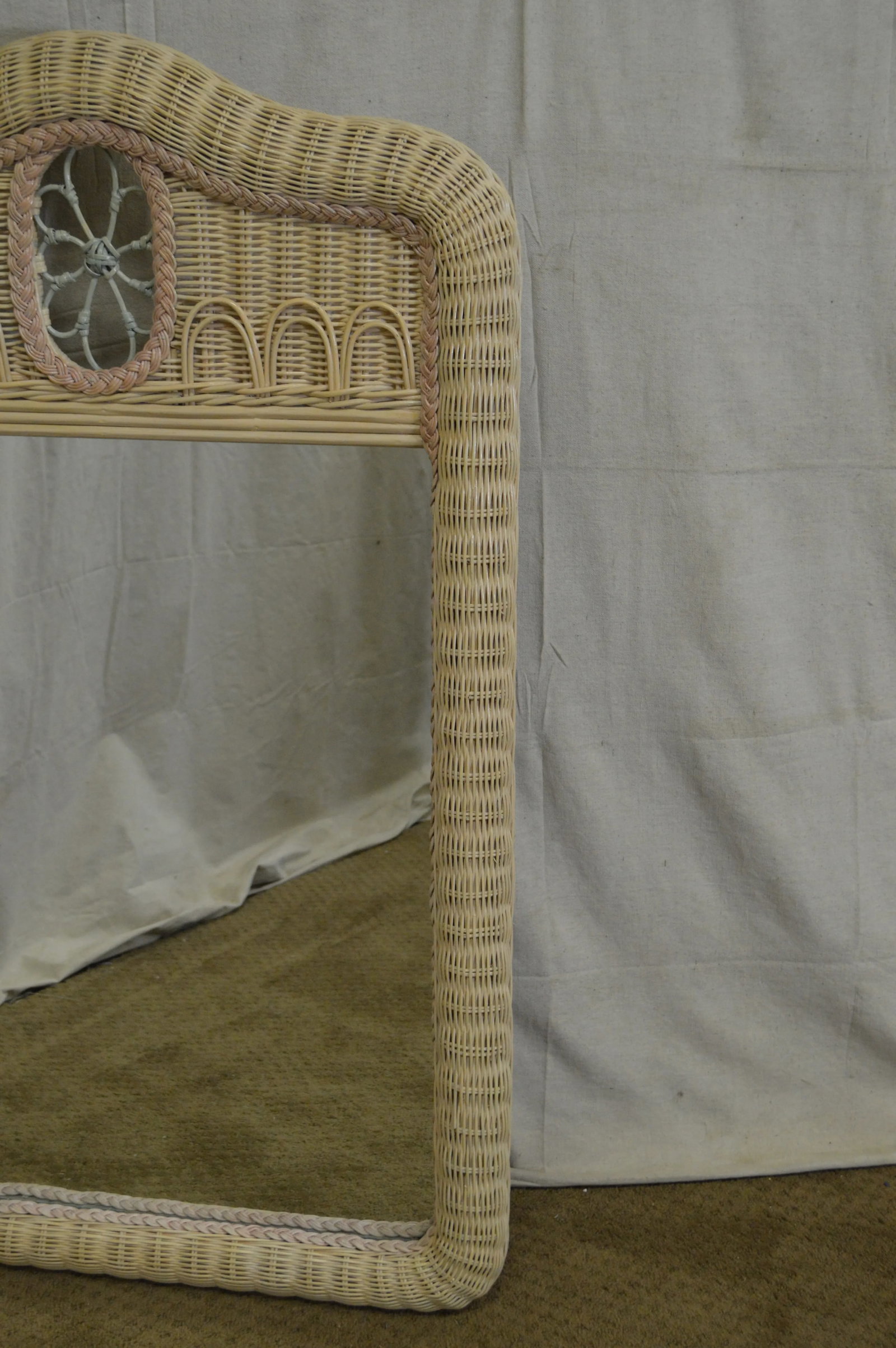 Lexington Henry Link Painted Wicker Mirror - 2