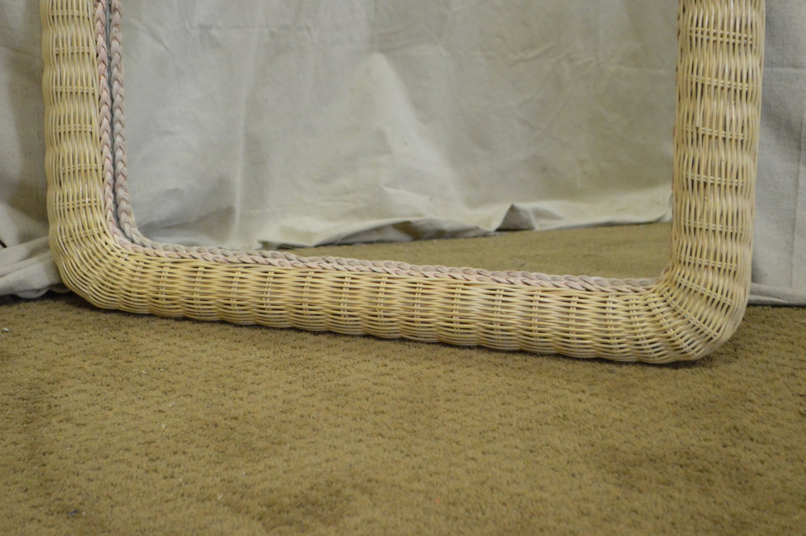 Lexington Henry Link Painted Wicker Mirror - 3