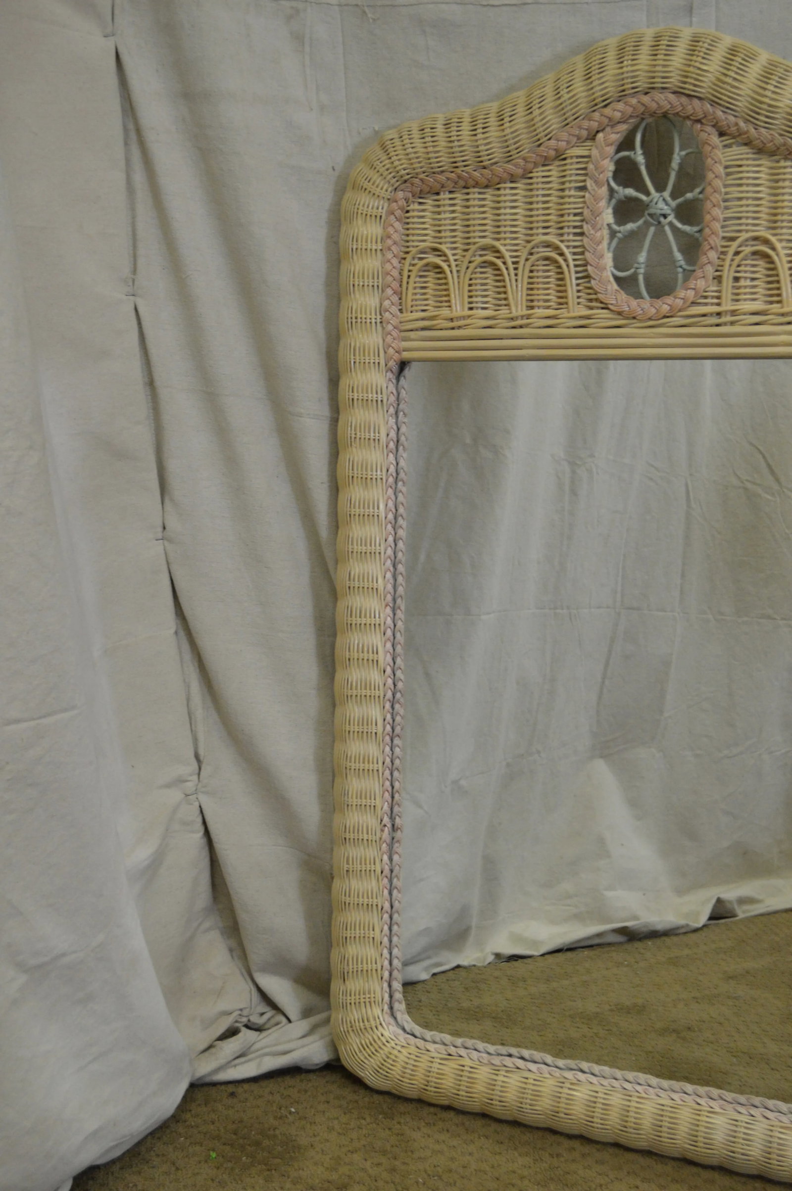 Lexington Henry Link Painted Wicker Mirror - 5