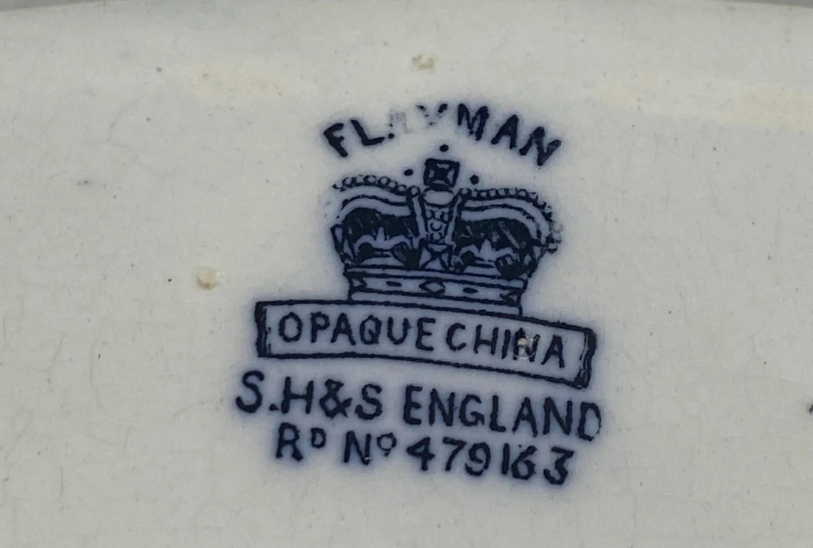 Antique Early 20th Century Sampson, Hancock & Sons Flaxman Blue Oval Serving Platter - 9