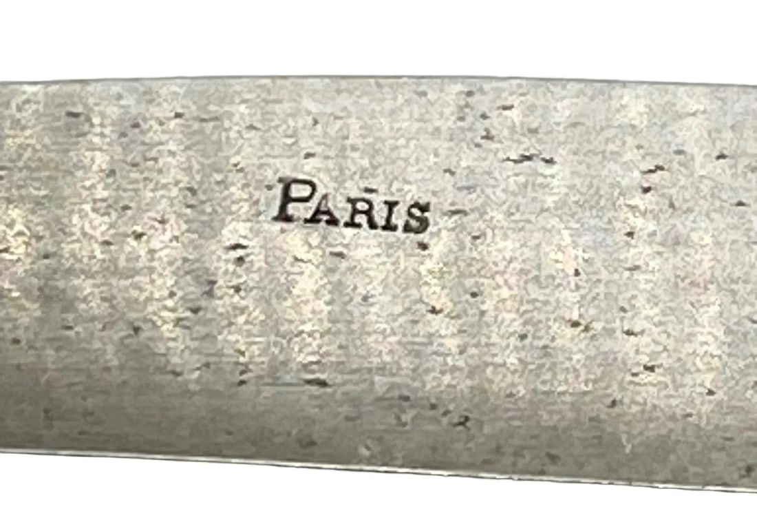 Early 20th Century French Paris Silverplate Two-Piece Carving Set With Green Storage Case - 9