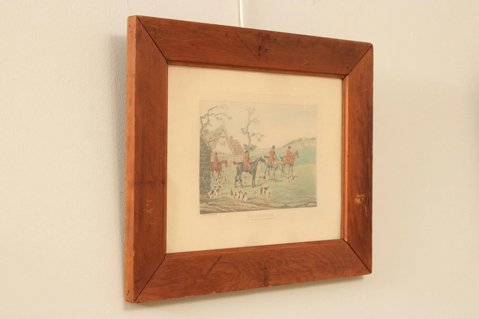 Antique English Fox Hunting Etchings, Custom Framed - A Pair - 8