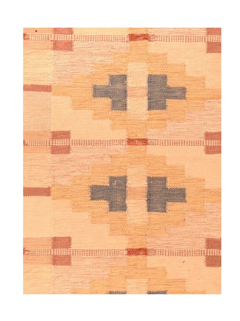 Vintage Swedish Kilim 4'6'' X 6'5'' - 3