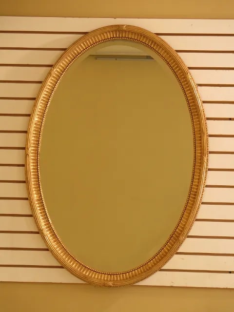 Friedman Brothers Model #6463 Oval Gold Framed Mirror - 11