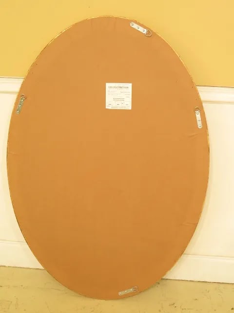 Friedman Brothers Model #6463 Oval Gold Framed Mirror - 9