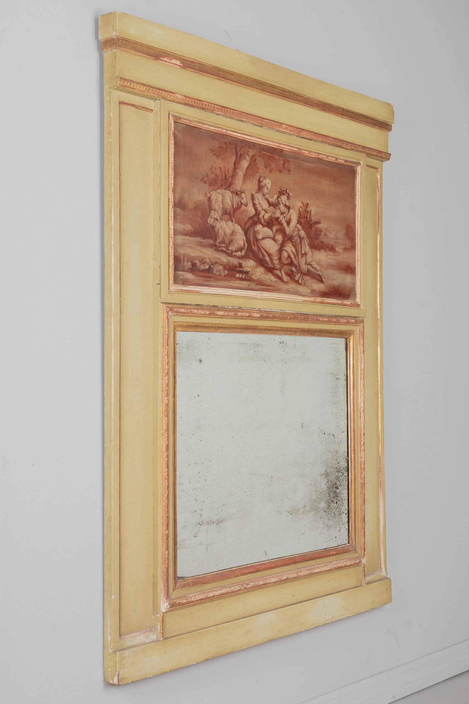 French 19th Century Louis XVI Style Trumeau Mirror - 3