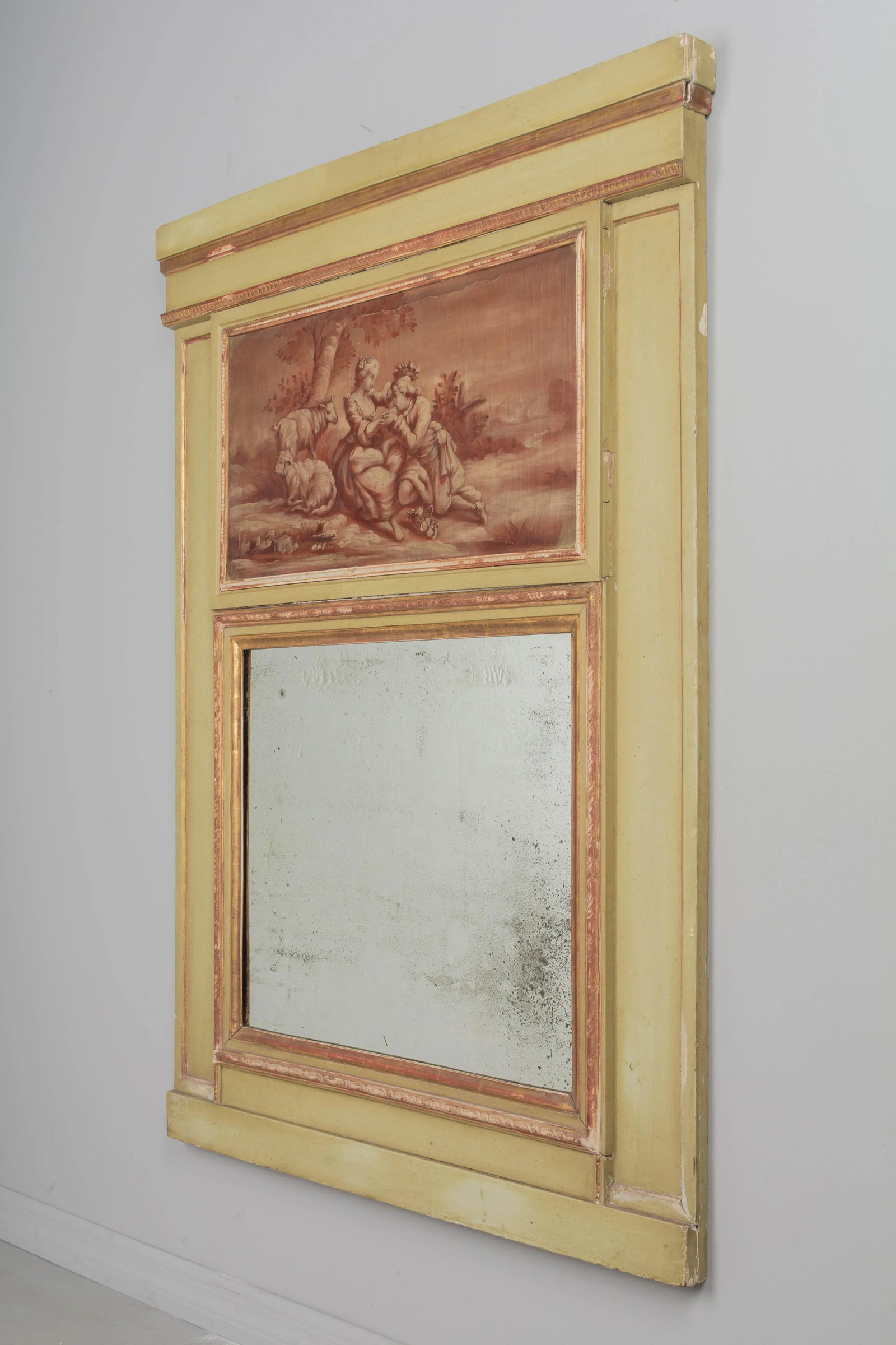 French 19th Century Louis XVI Style Trumeau Mirror - 4