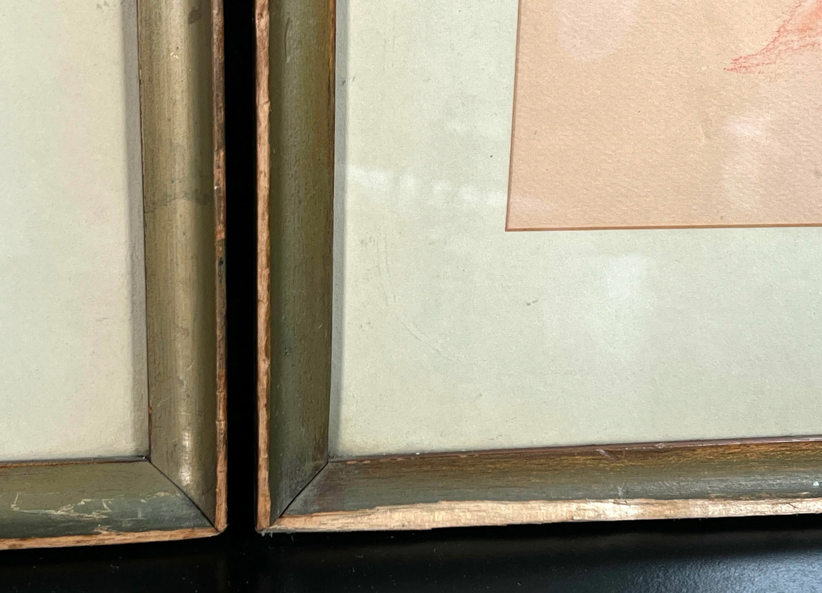 Vintage C.1930 Rosa Burger Pastel Pencil & Gouache Nude Portraits - a Pair - 9