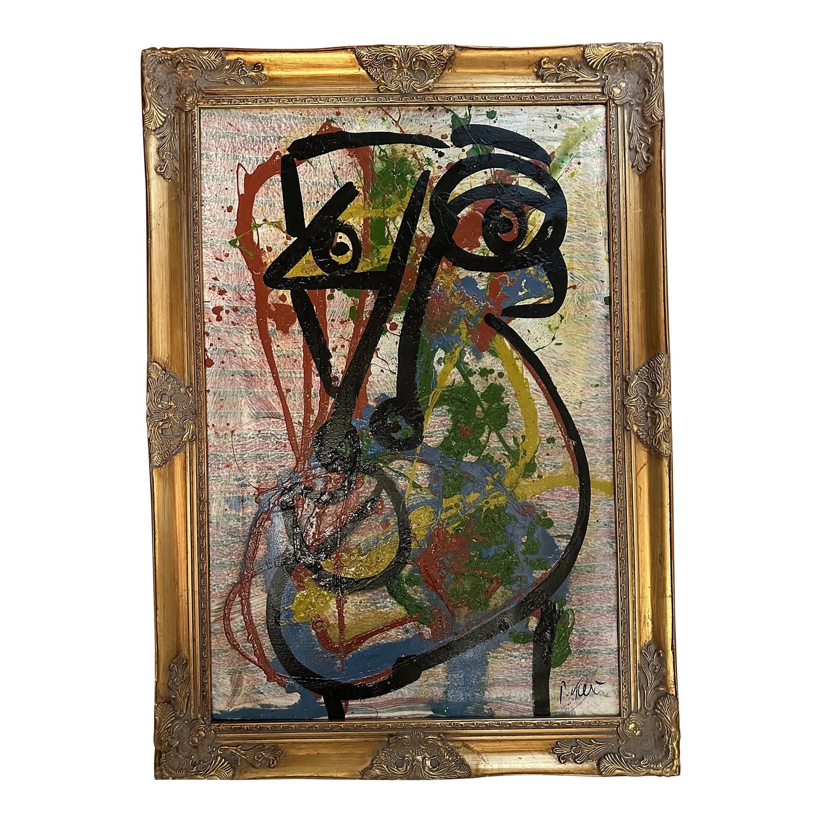 Peter Keil - Junge Wilde Collection: Peter Keil is a German artist who focuses primarily on abstract expressionism. Keil painted with some of the greats, including Joan Miro, Pablo Picasso, and Andy Warhol, to name a few. This is a stunn