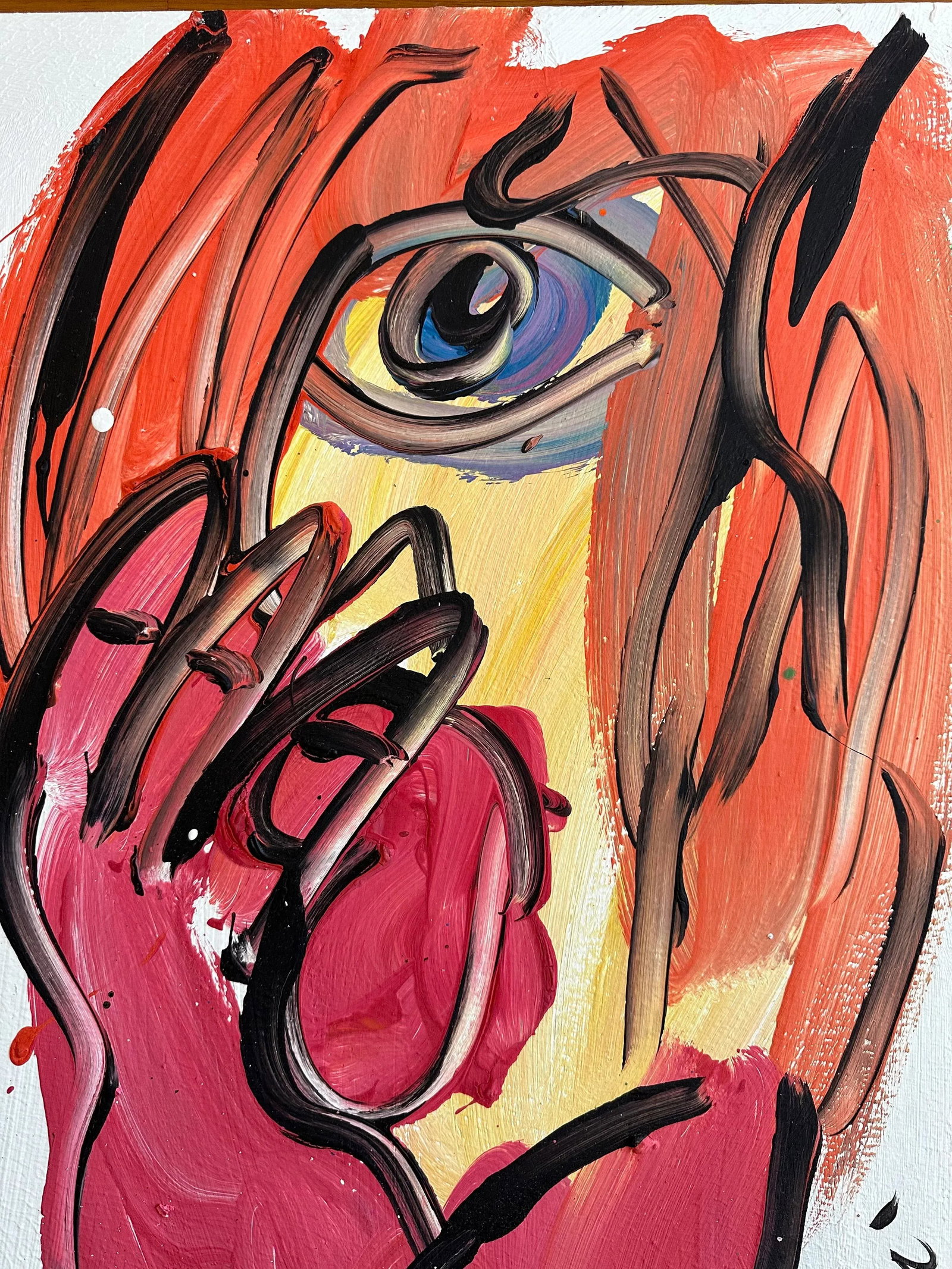 Original Peter Keil Abstract Portrait Painting - 2