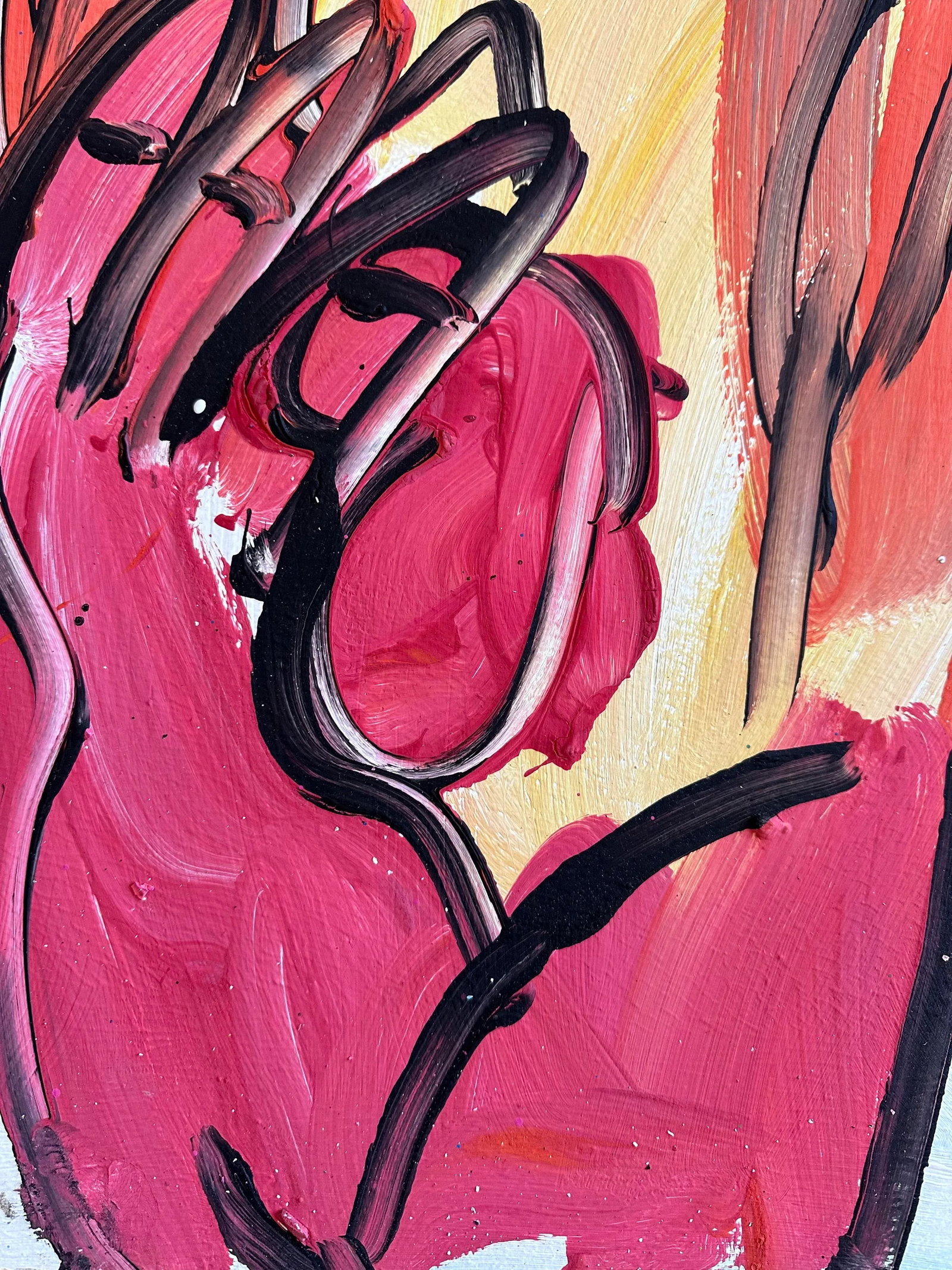 Original Peter Keil Abstract Portrait Painting - 4