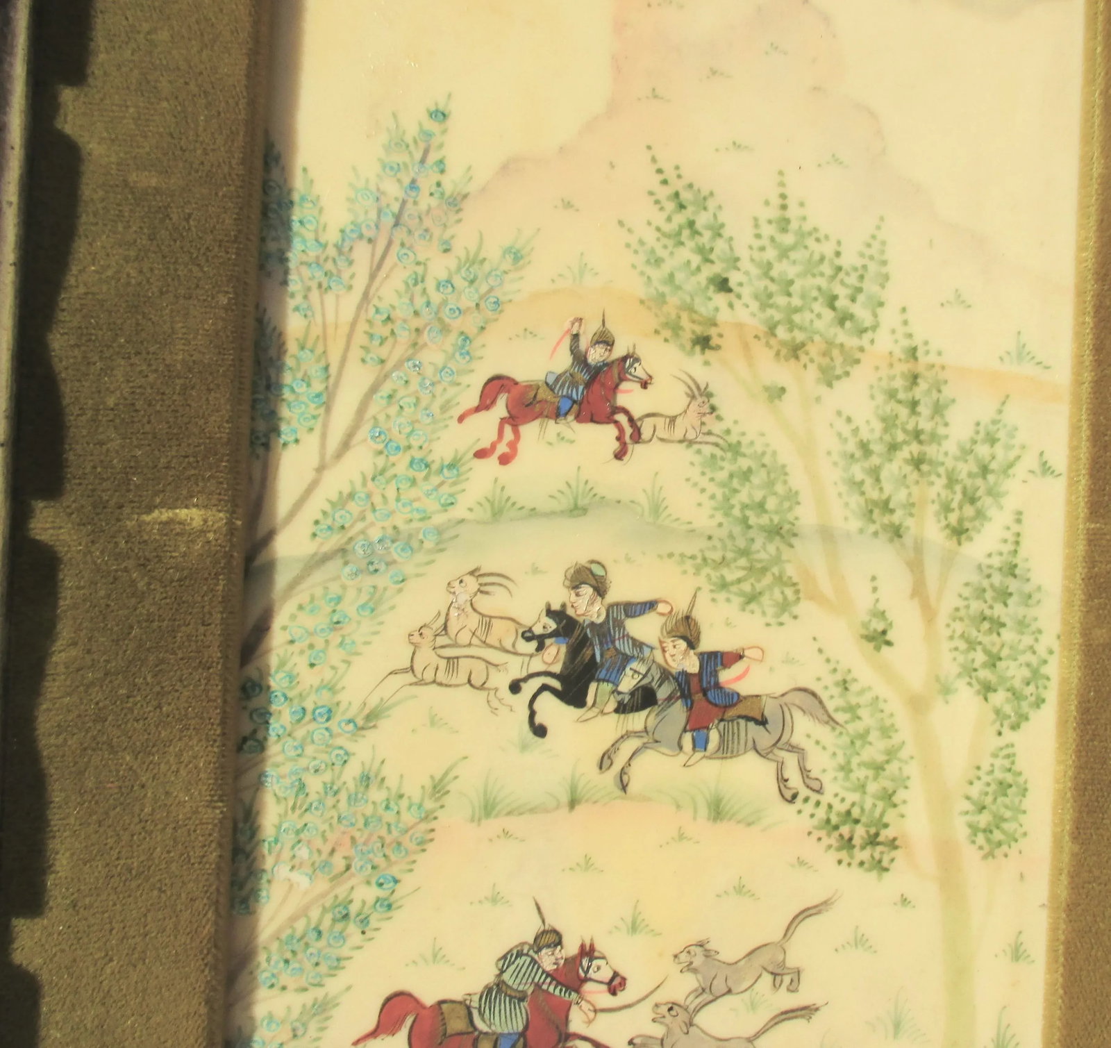 Persian Miniature Isfahan by Virizi " the Hunt" - 3