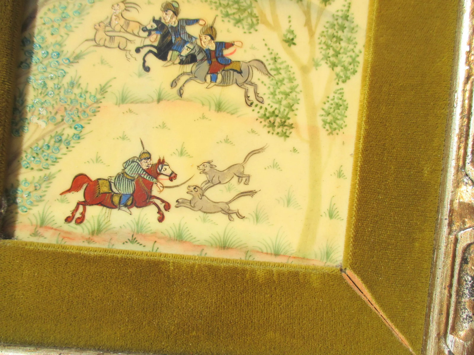 Persian Miniature Isfahan by Virizi " the Hunt" - 4