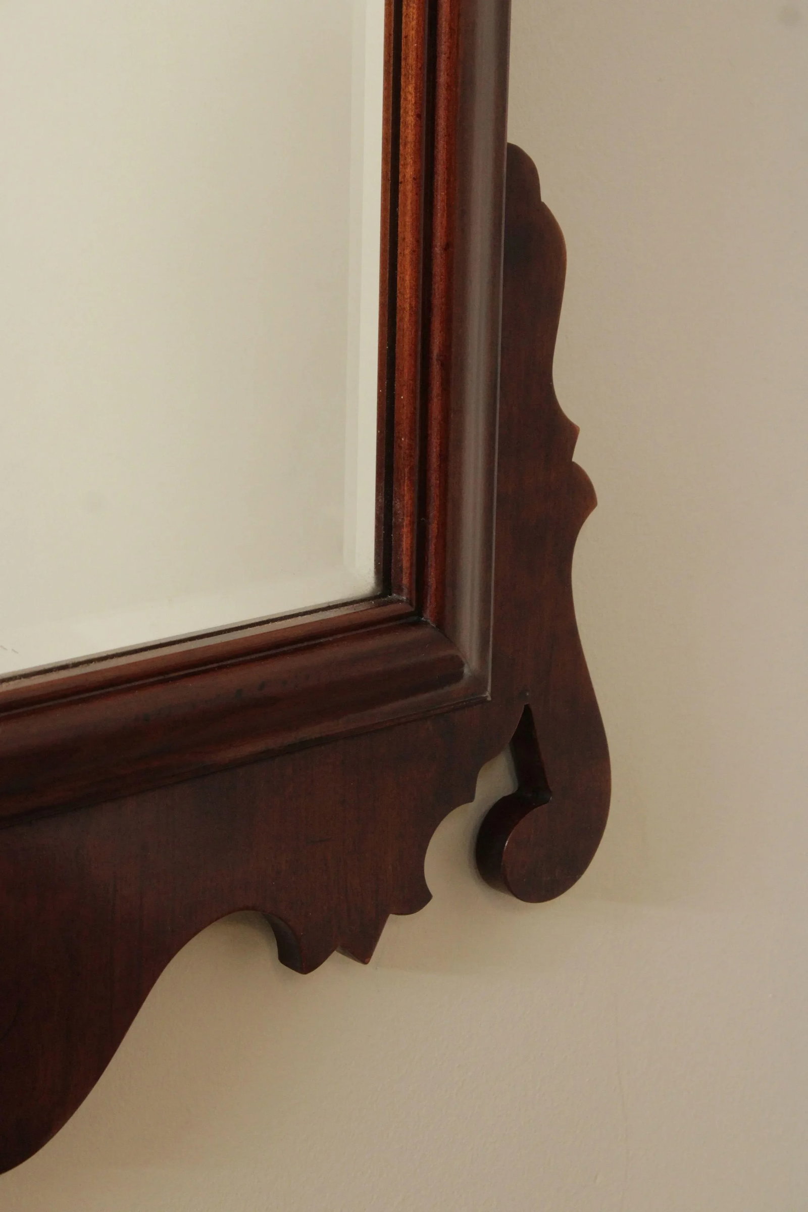 Henredon Chippendale Style Carved Cherry Wall Mirror - 10