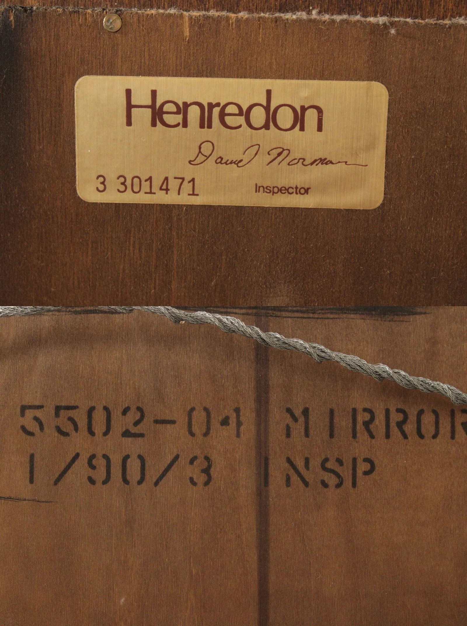 Henredon Chippendale Style Carved Cherry Wall Mirror - 12