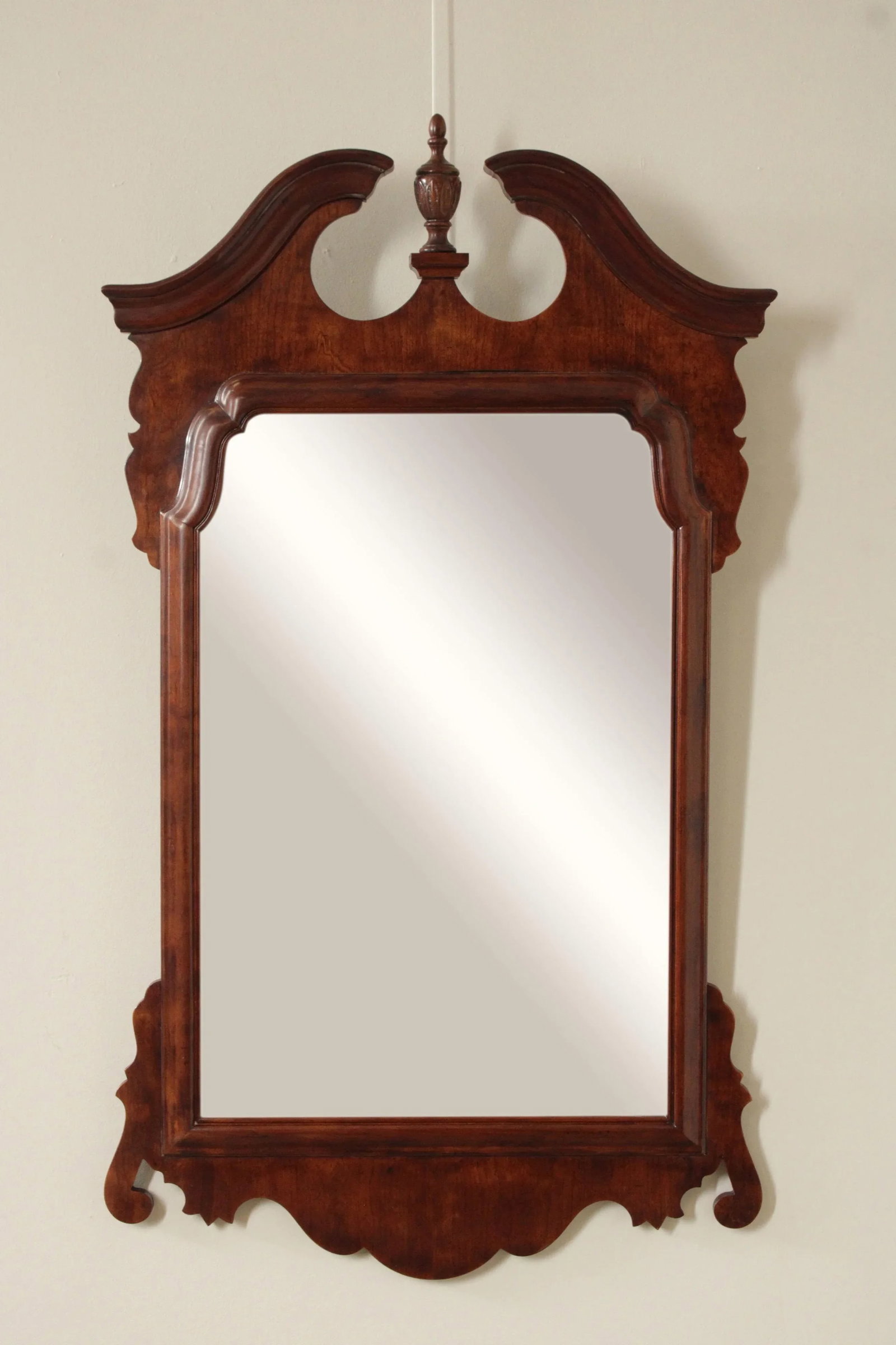 Henredon Chippendale Style Carved Cherry Wall Mirror - 2