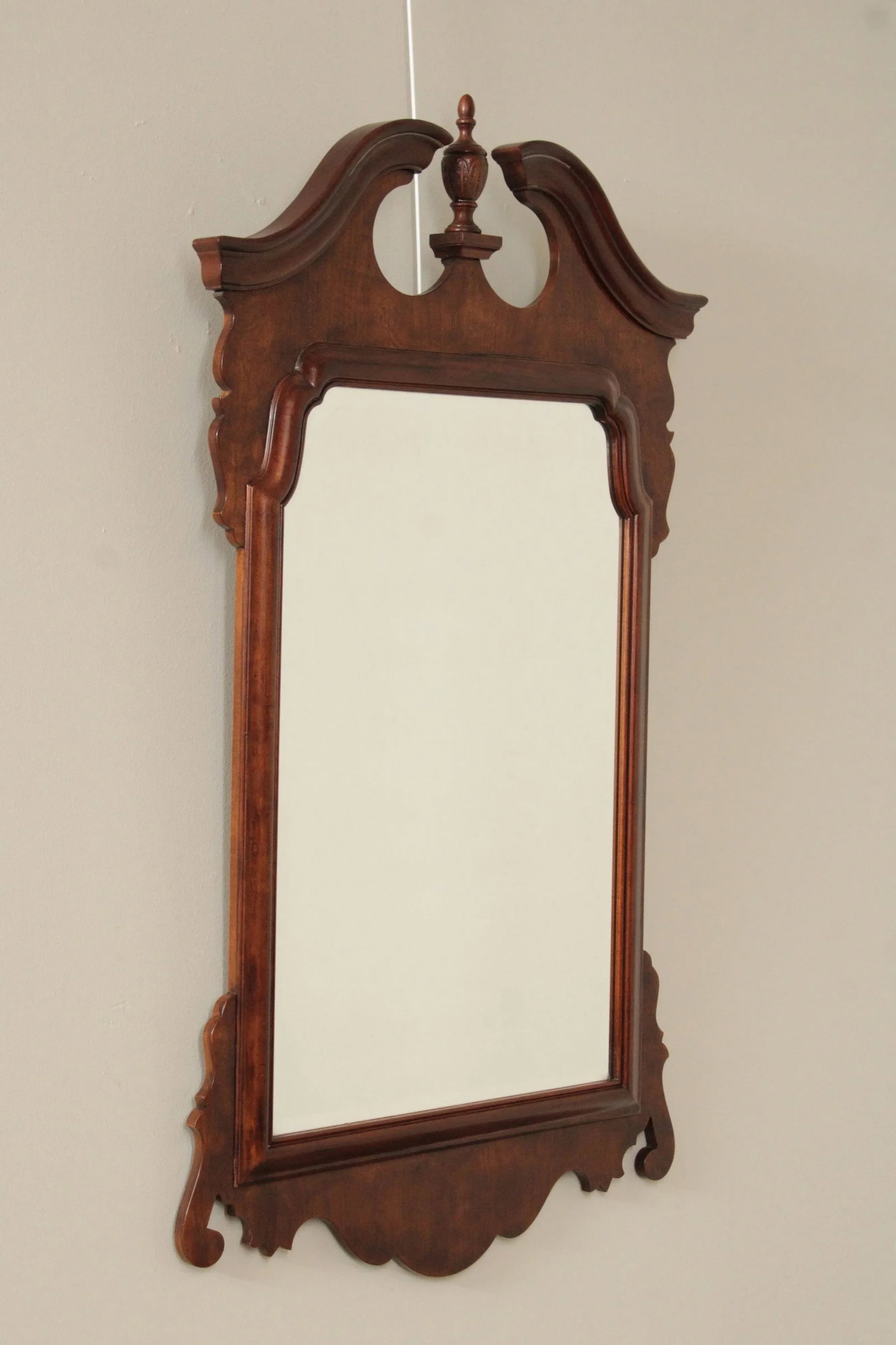 Henredon Chippendale Style Carved Cherry Wall Mirror - 3