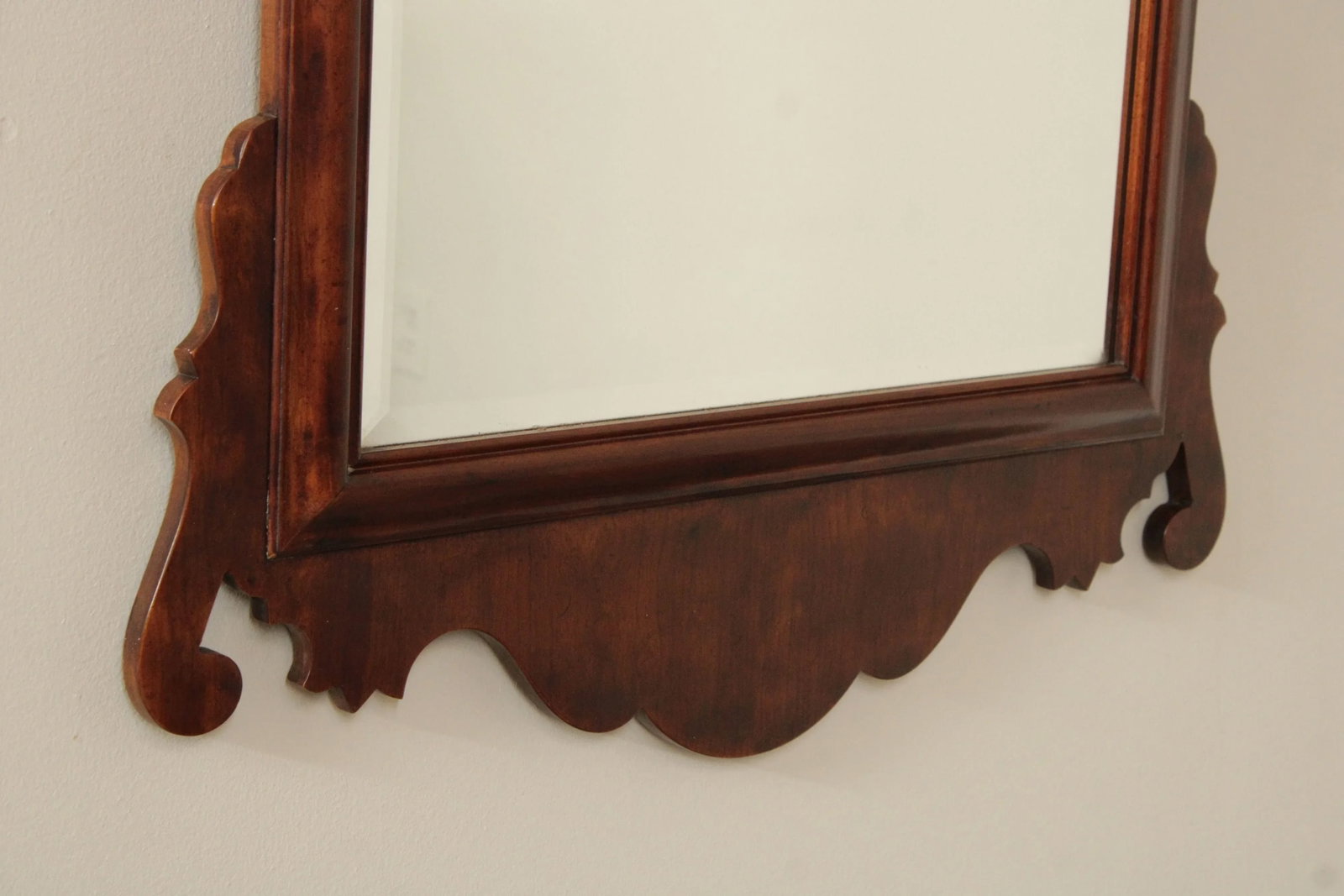 Henredon Chippendale Style Carved Cherry Wall Mirror - 6
