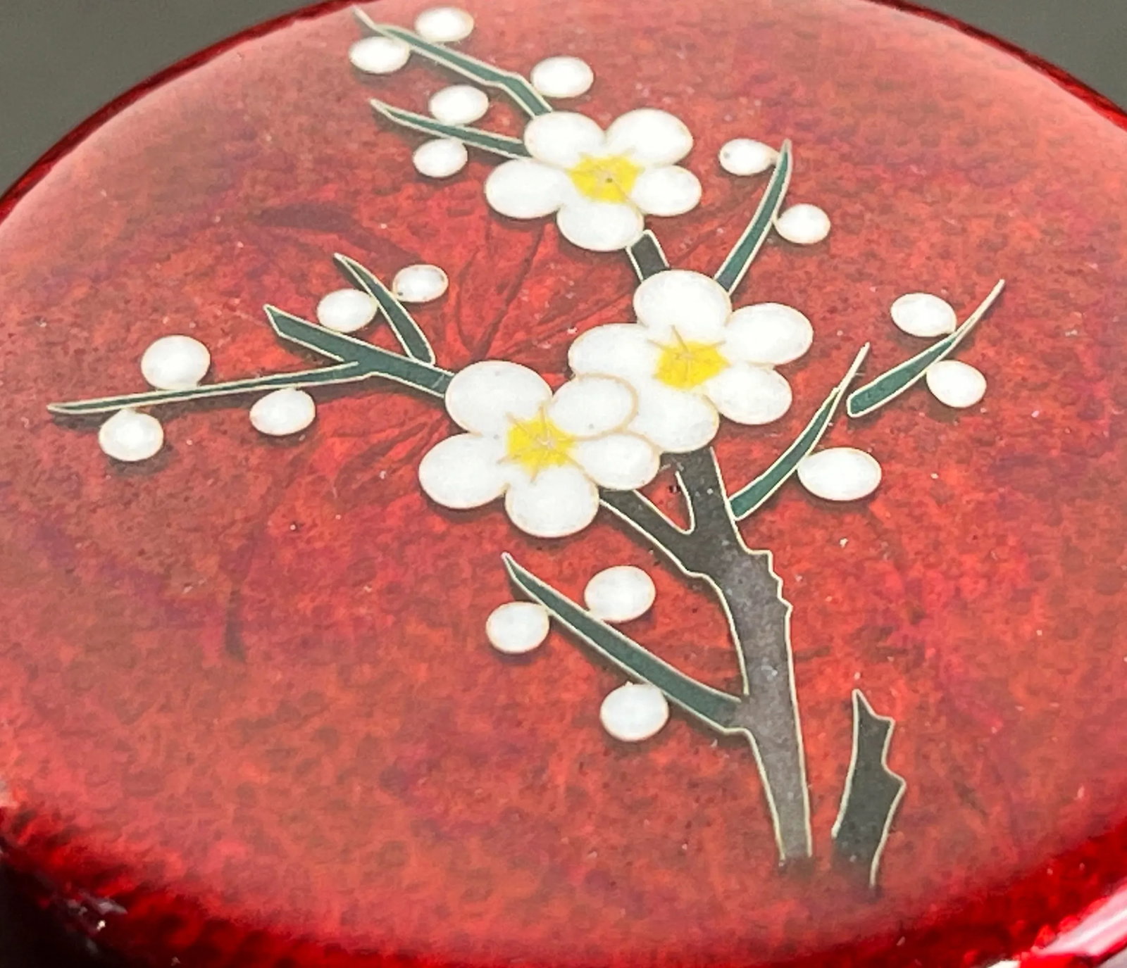 Vintage Showa Era Japanese Cloisonne Jewelry / Trinket Box by Sato - 3