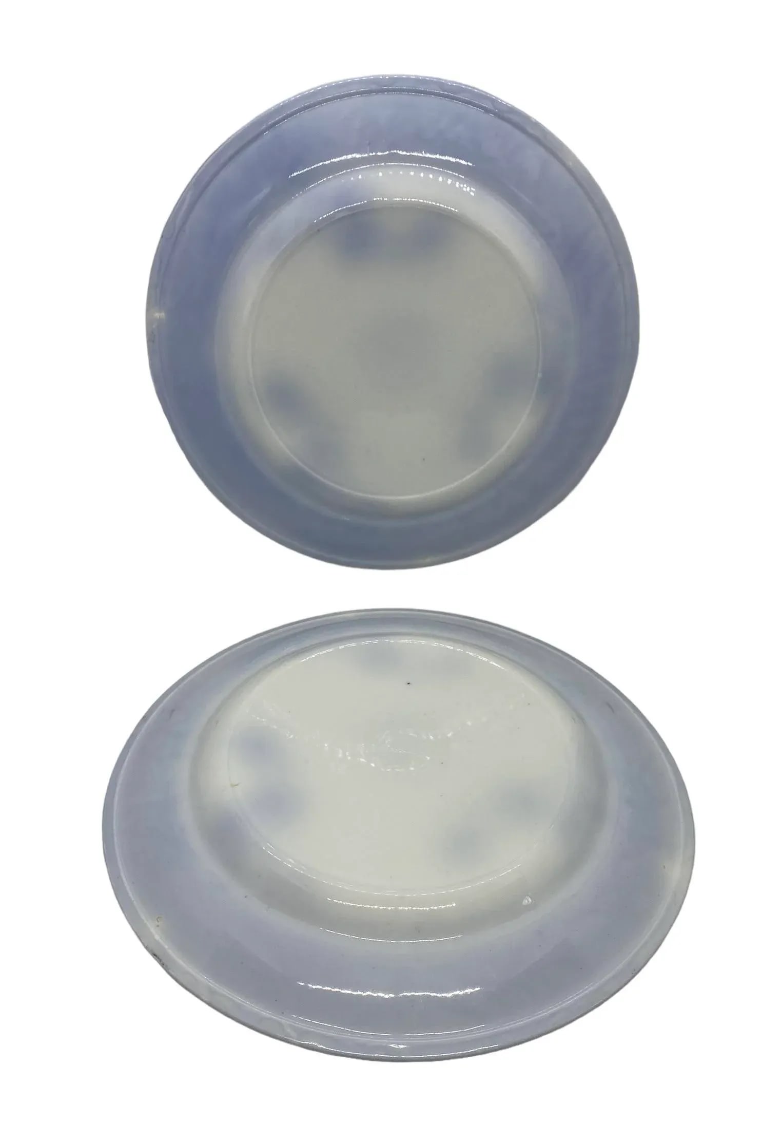 Early 1900's English Co-Operative Wholesale Society Limited Flow Blue Dinner Plates - a Pair - 8