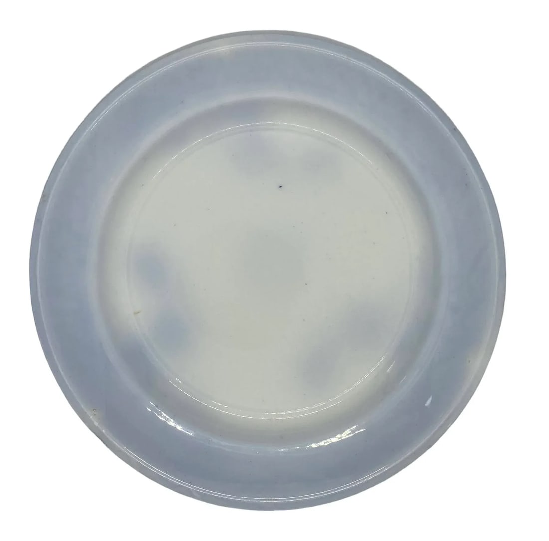 Early 1900's English Co-Operative Wholesale Society Limited Flow Blue Dinner Plates - a Pair - 9