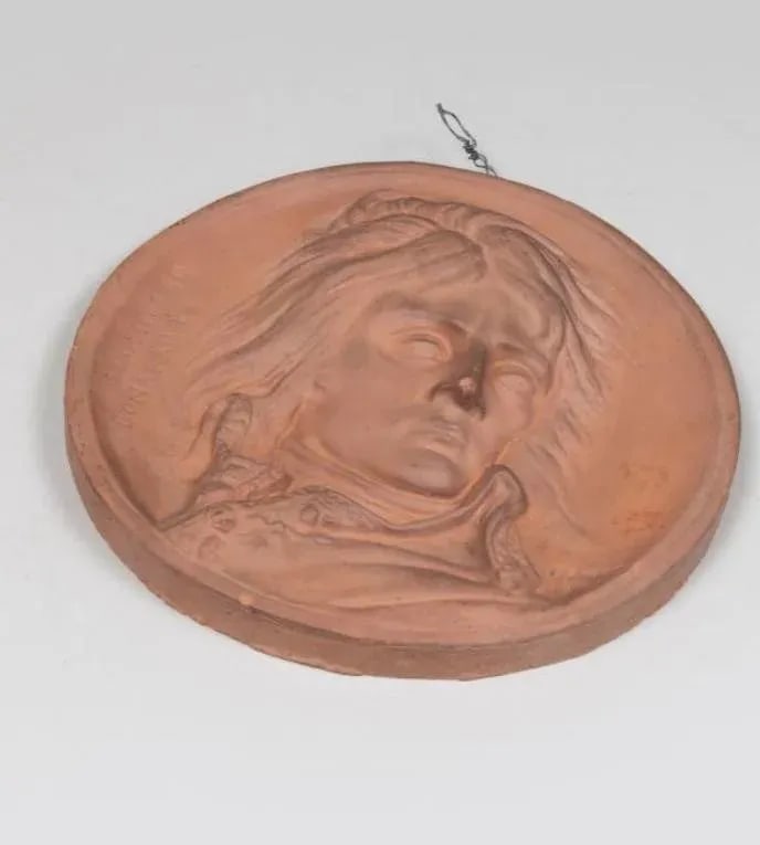 Terracotta Ceramic Bust Plaque of Napoleon Bonaparte by David Daangers - 2