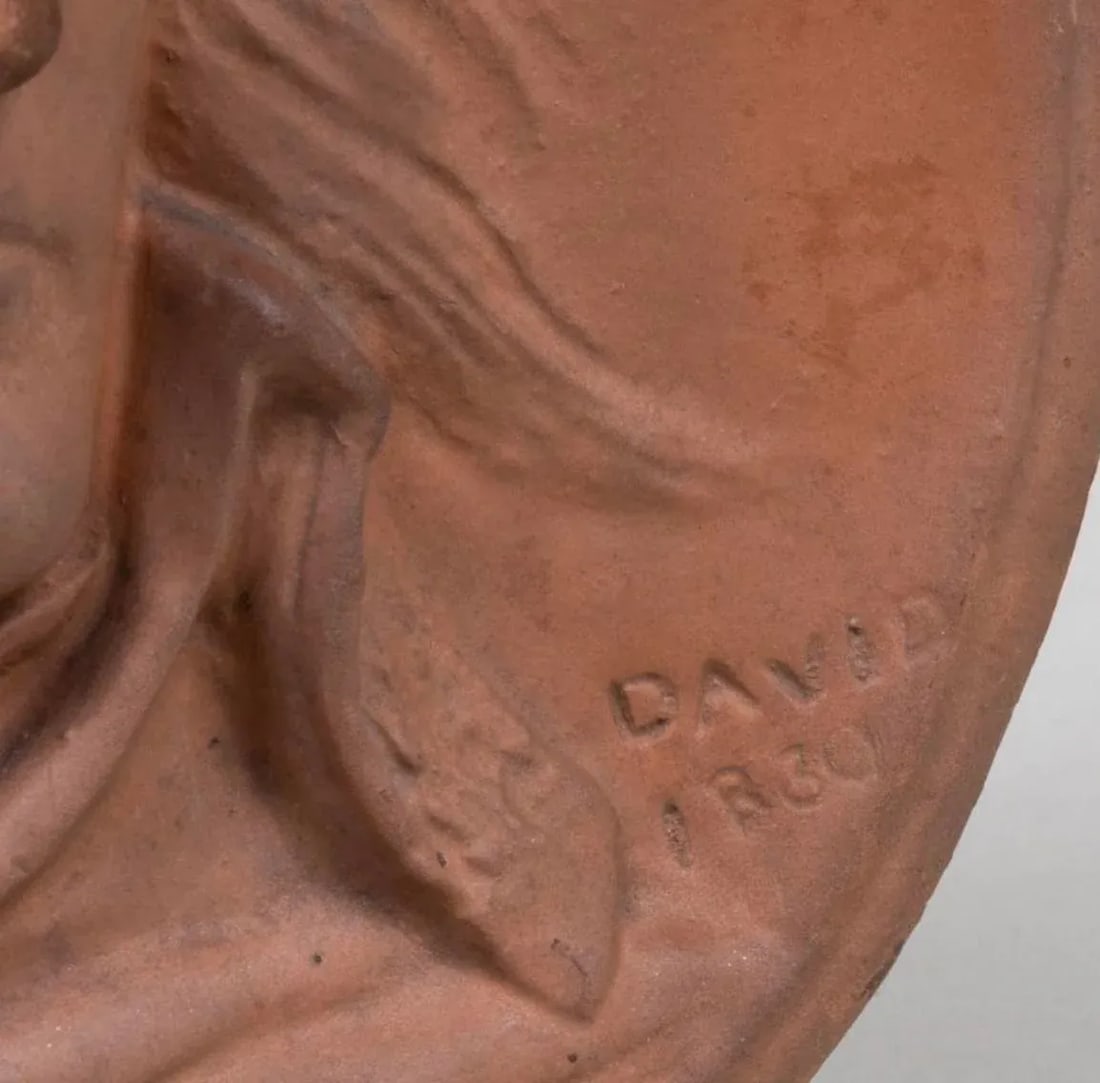 Terracotta Ceramic Bust Plaque of Napoleon Bonaparte by David Daangers - 6