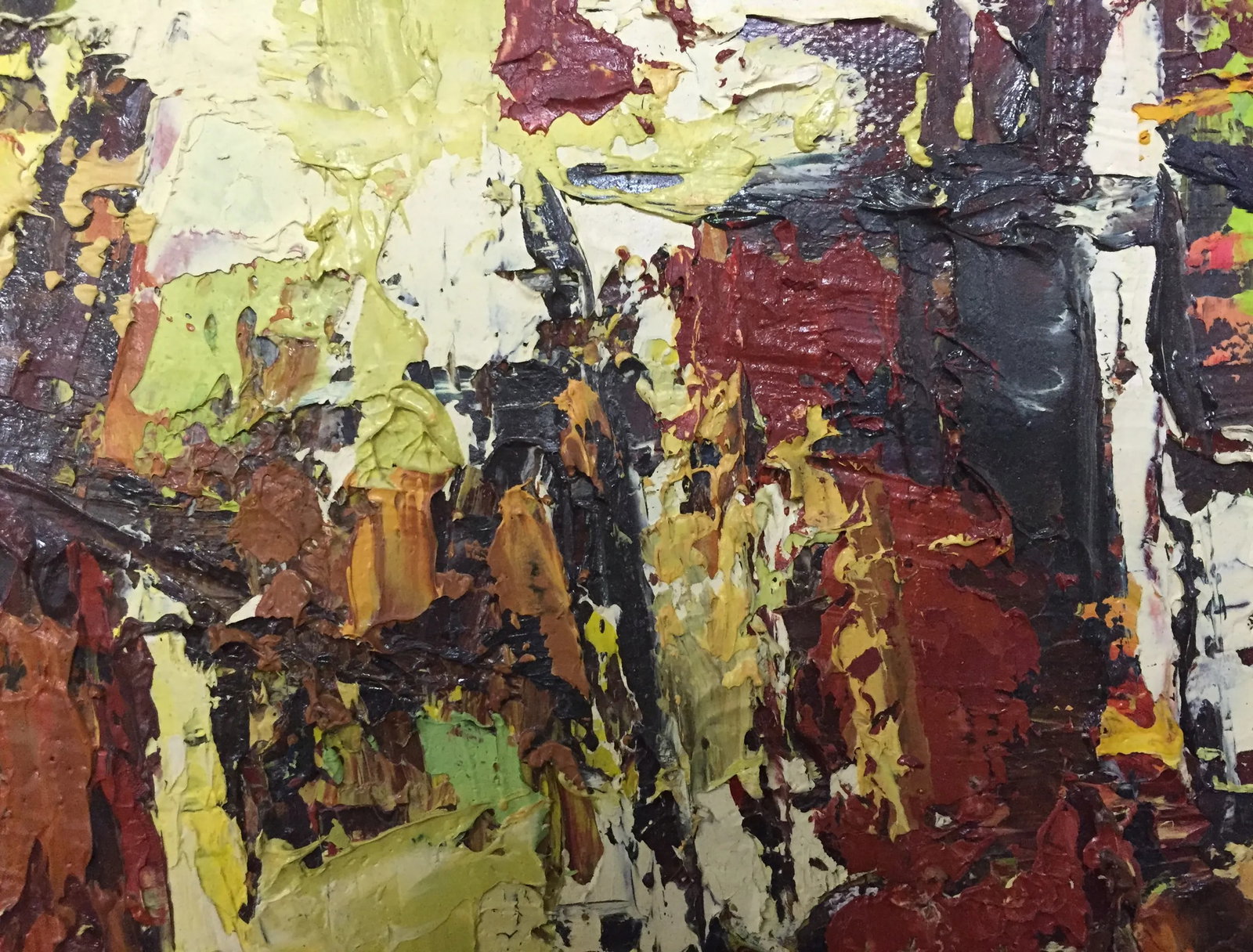 Impressionist Abstract Boats Oil on Canvas - 4