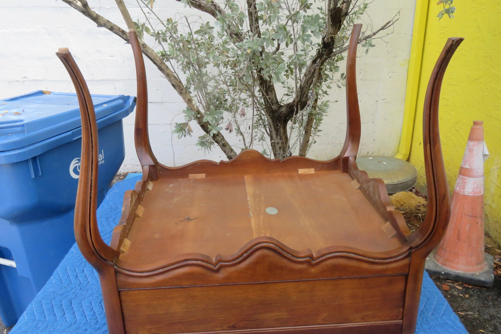 Baker French Burlwood Side End Lamp Accent Tables a Pair - 5