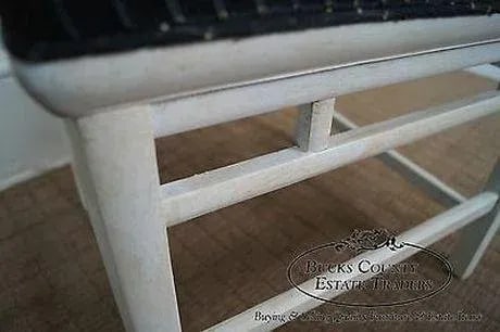 James Mont Era Asian Influenced Painted Benches (A) - a Pair - 10