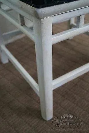 James Mont Era Asian Influenced Painted Benches (A) - a Pair - 8