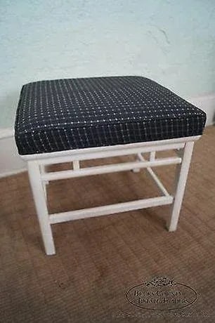 James Mont Era Asian Influenced Painted Benches (A) - a Pair - 9