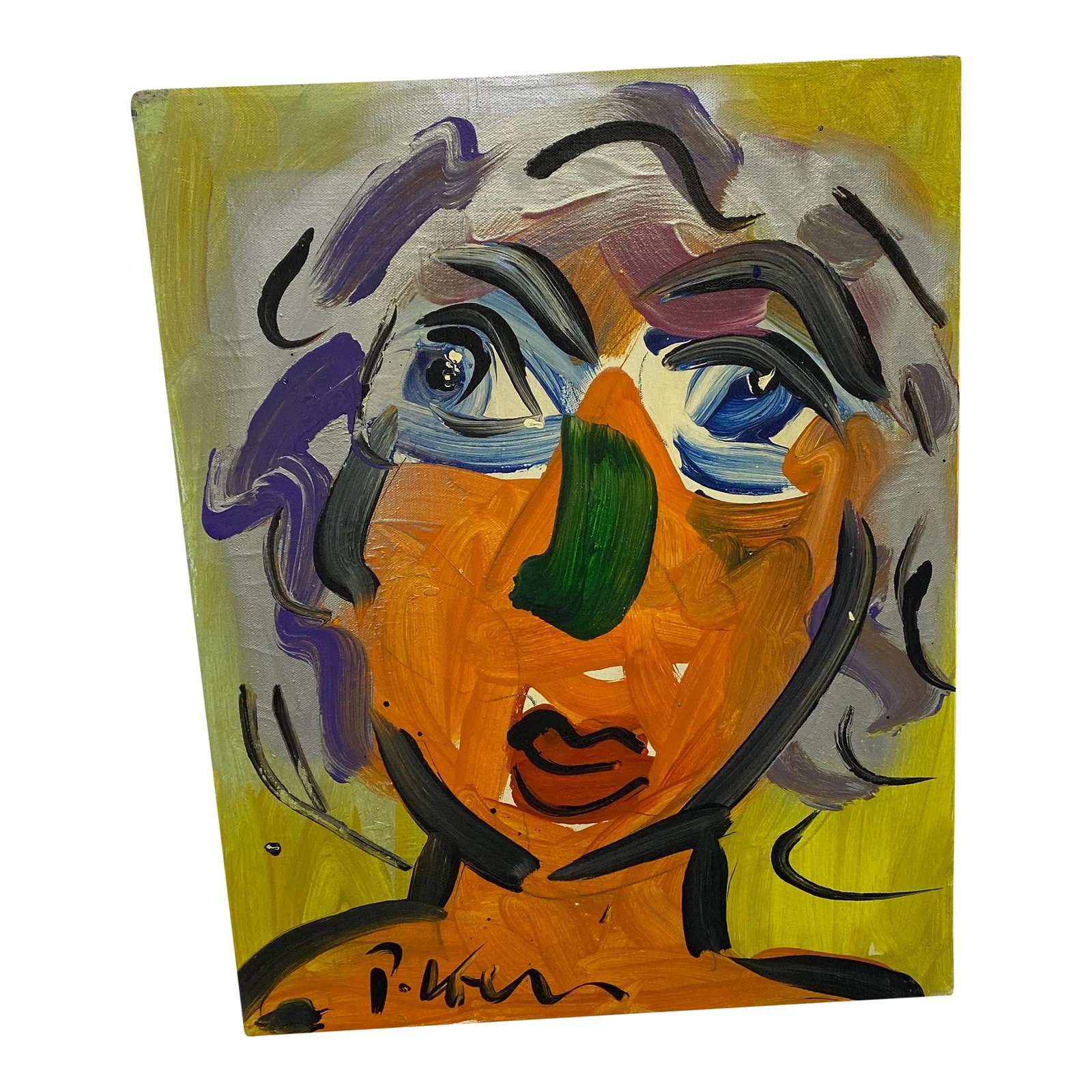 Vintage Abstract Portraiture; Original Artwork by Peter Robert Keil: Fantastic original paintings by Listed world renowned artist Peter Robert Keil (born 1942 Germany) Peter has self proclaimed to be the last of the living legend artists working in his career with grea
