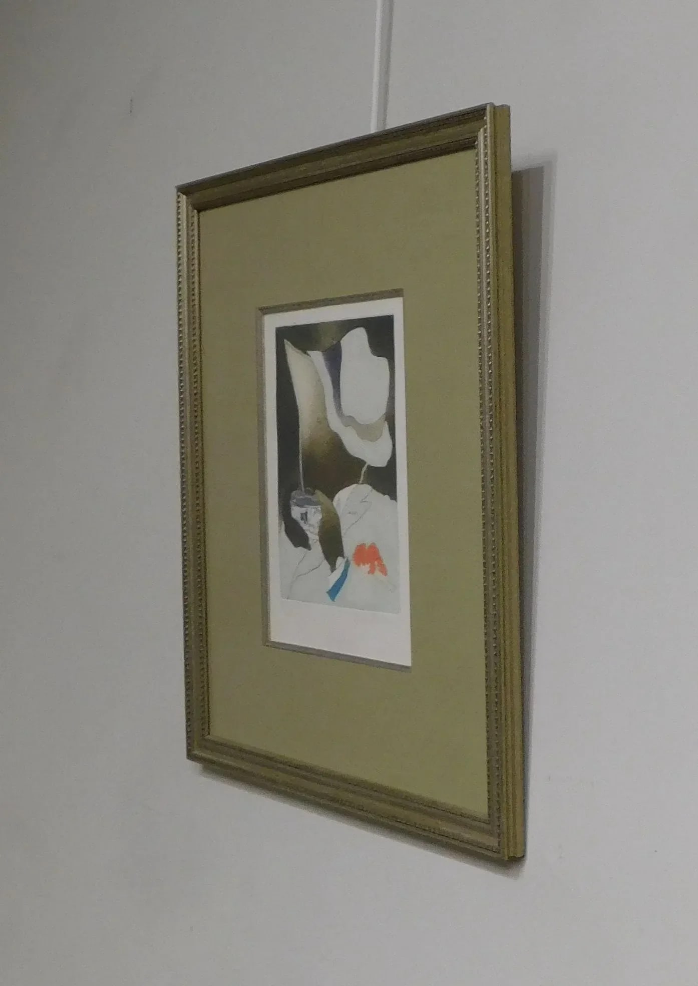 Framed Limited Edition Color Etching "Autoportrait" #75/150 - 4