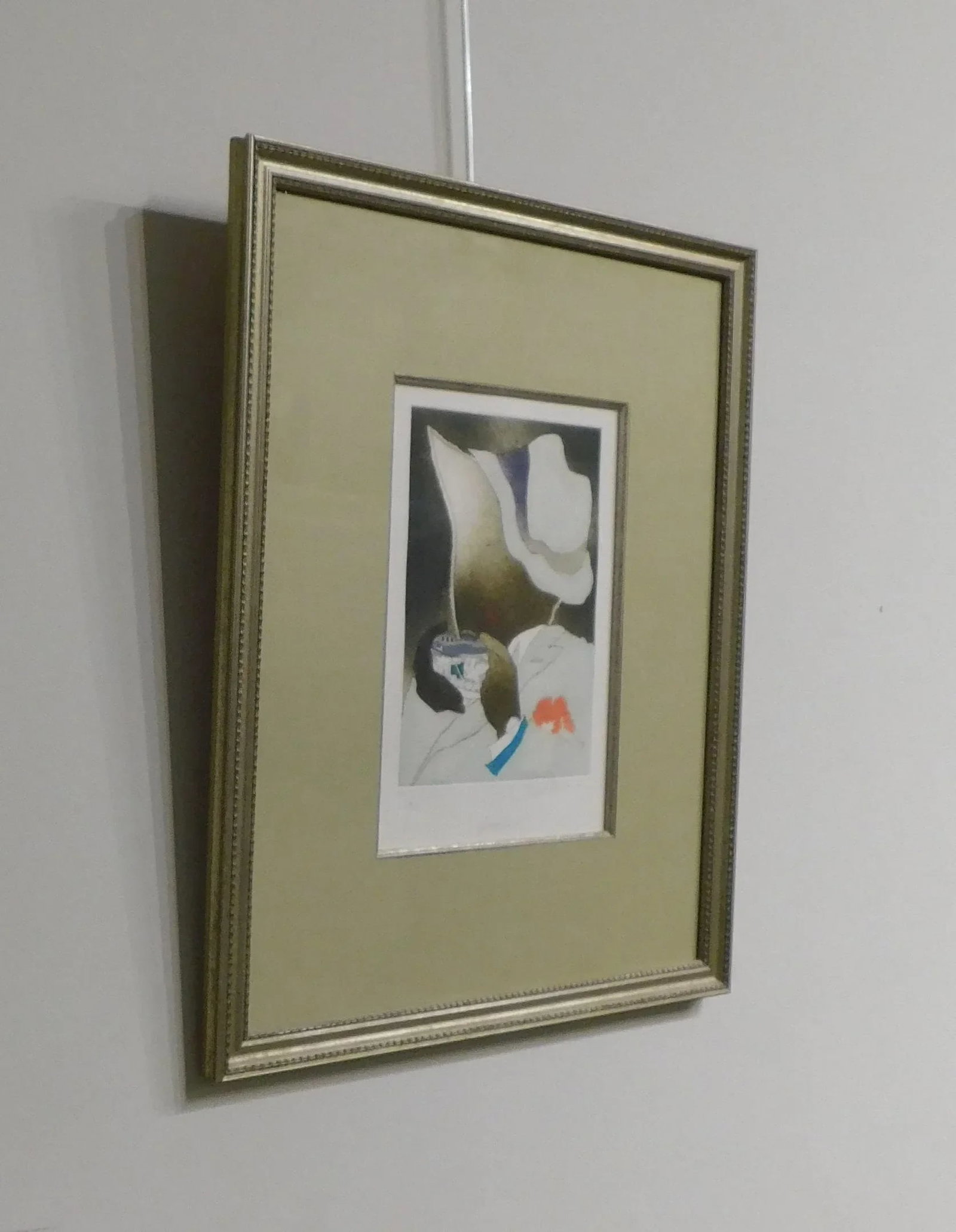 Framed Limited Edition Color Etching "Autoportrait" #75/150 - 5