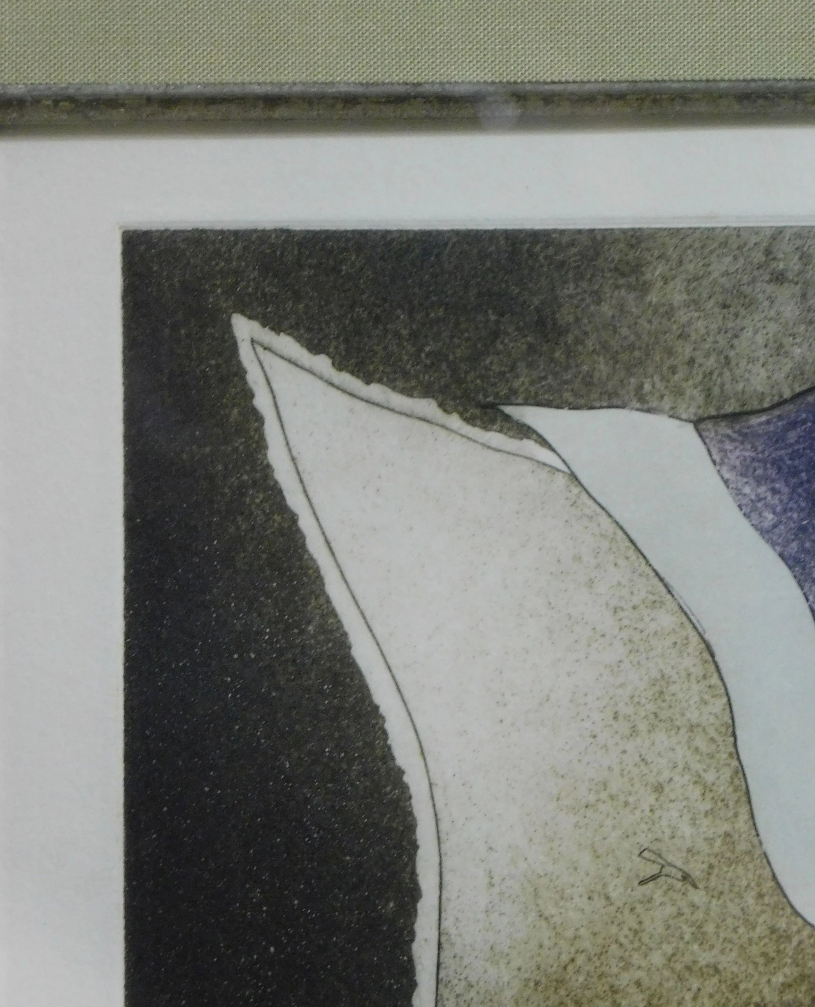 Framed Limited Edition Color Etching "Autoportrait" #75/150 - 9