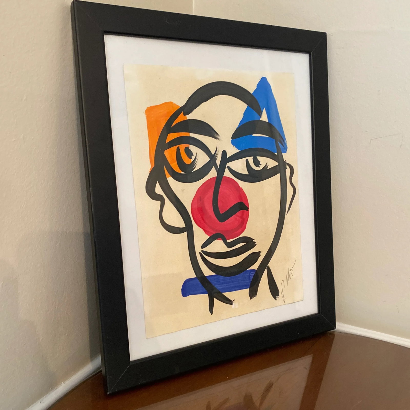 1970s Abstract Painting by Peter Keil, Framed - 2