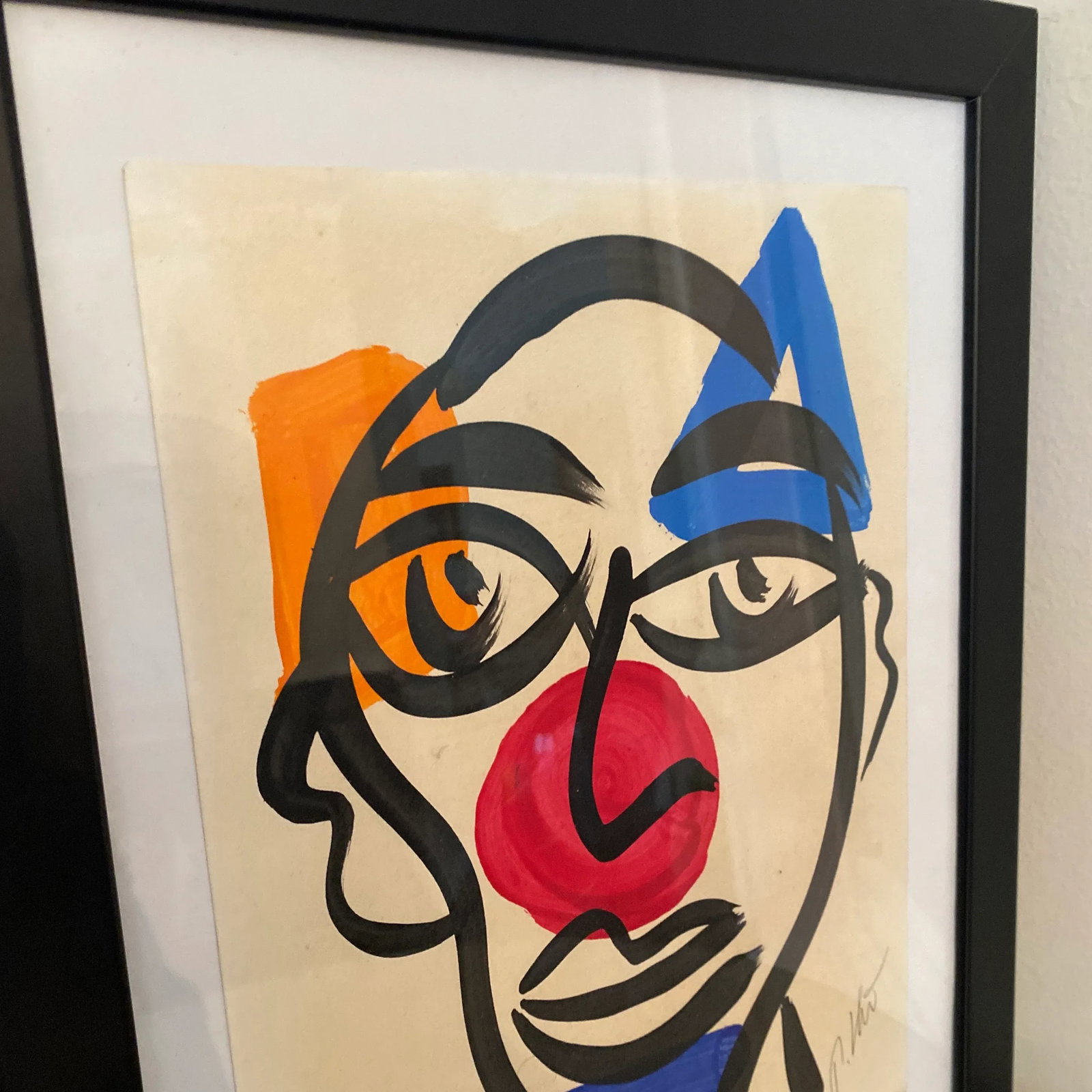1970s Abstract Painting by Peter Keil, Framed - 4