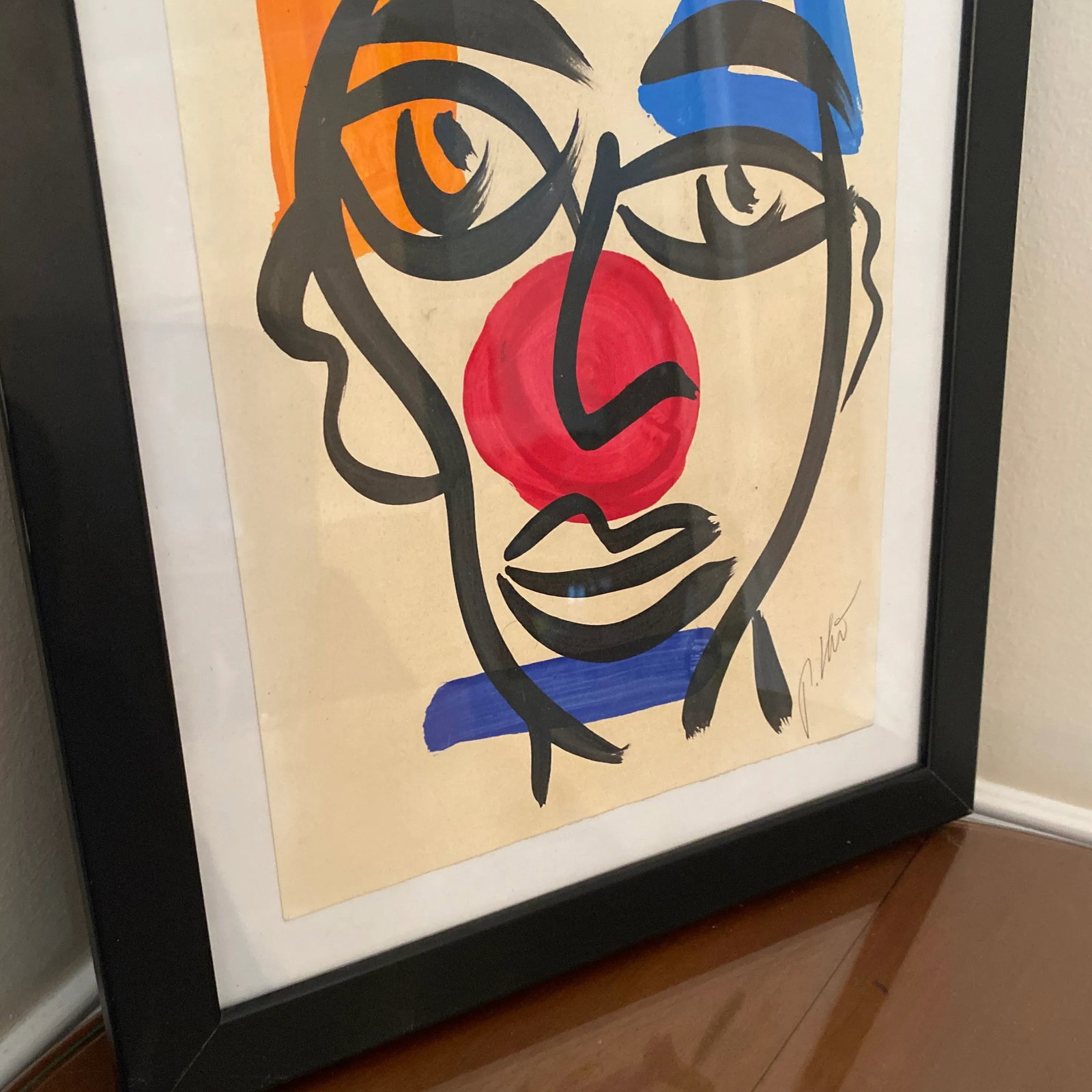 1970s Abstract Painting by Peter Keil, Framed - 5