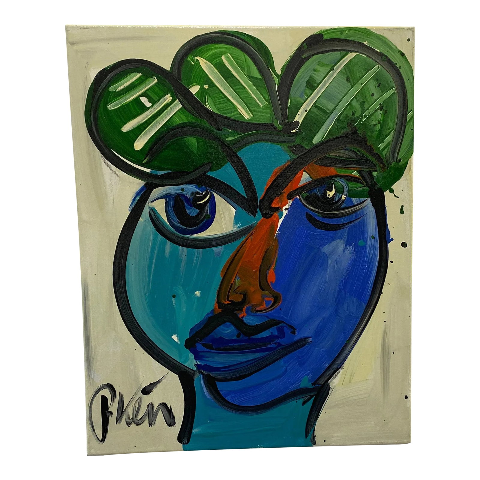Vintage Abstract Portraiture; Original Artwork by Peter Robert Keil: Fantastic original paintings by Listed world renowned artist Peter Robert Keil (born 1942 Germany) Peter has self proclaimed to be the last of the living legend artists working in his career with grea