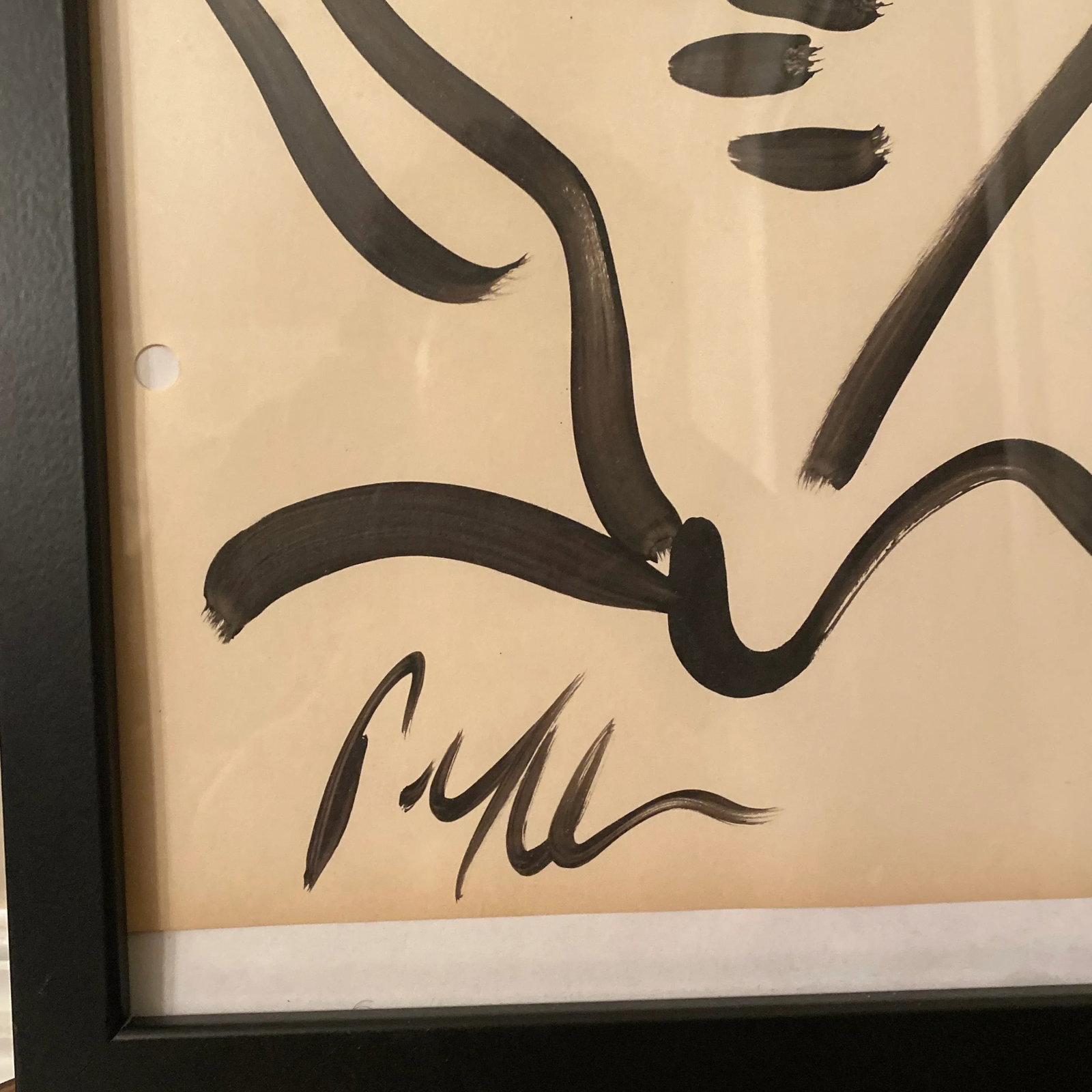 Peter Keil Original Abstract Portrait Painting Black & White Series - 3