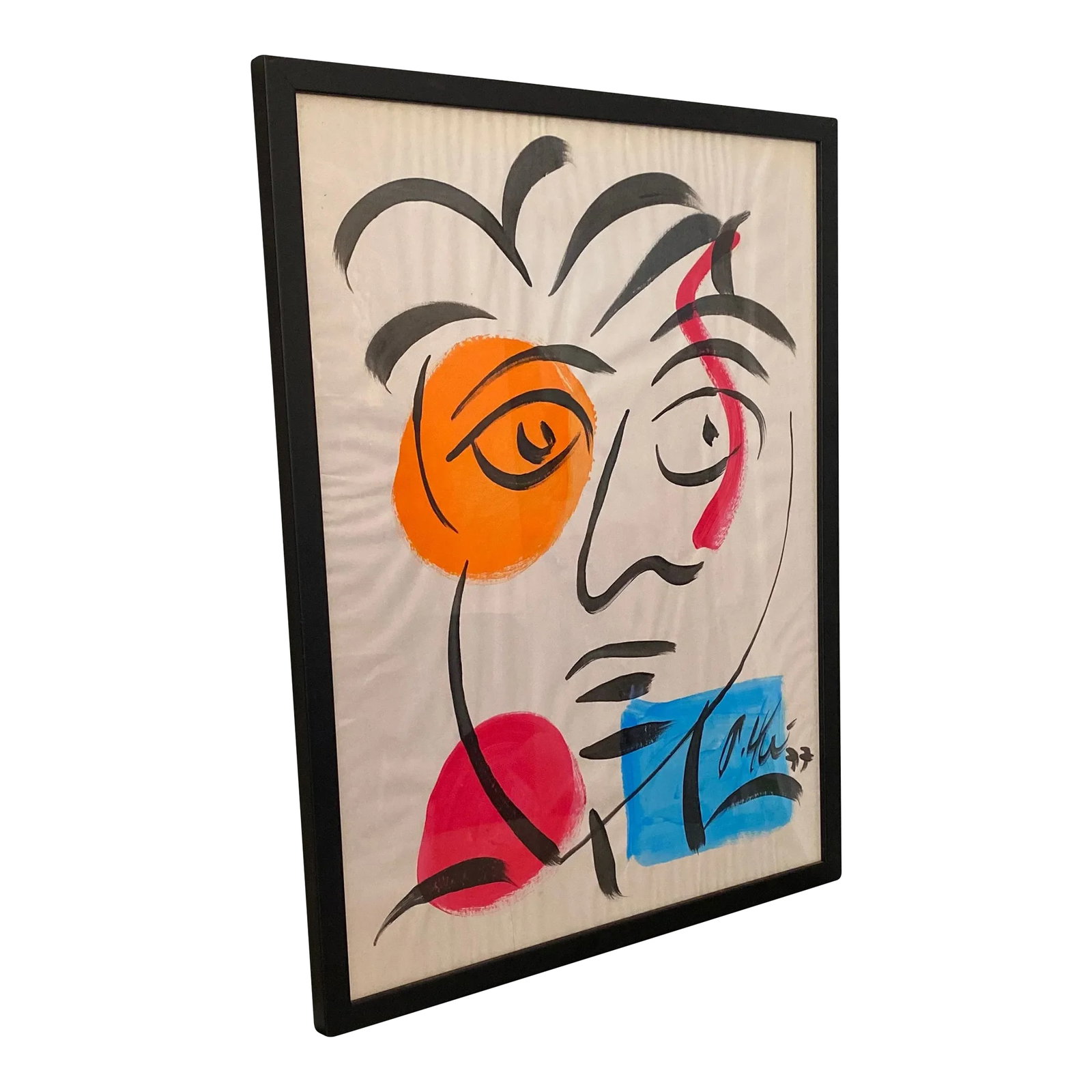 1970s Vintage Abstract Portraiture, Contemporary Original Artwork by Peter Robert Keil, Framed: Fantastic original paintings by Listed world renowned artist Peter Robert Keil (born 1942 Germany) Peter has self proclaimed to be the last of the living legend artists working in his career with