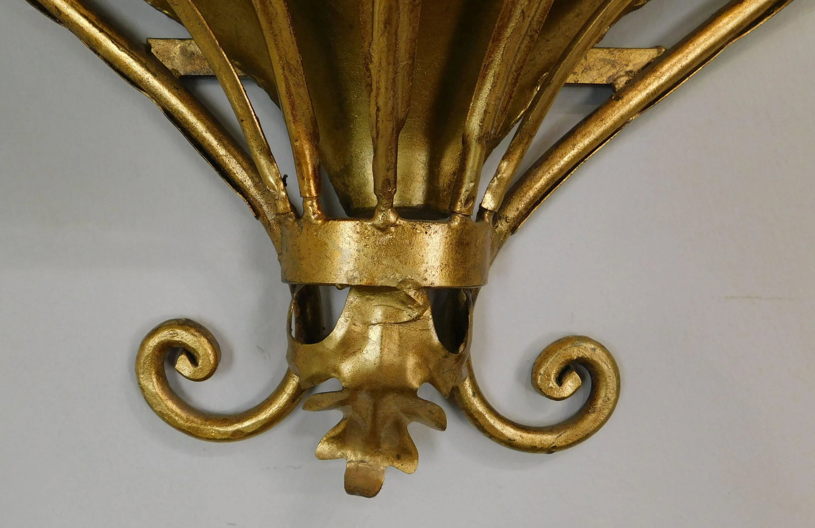 1950's Italian Gilt Metal Rococo Planter - 5