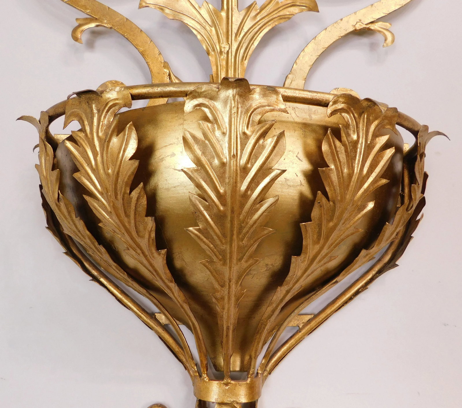 1950's Italian Gilt Metal Rococo Planter - 6